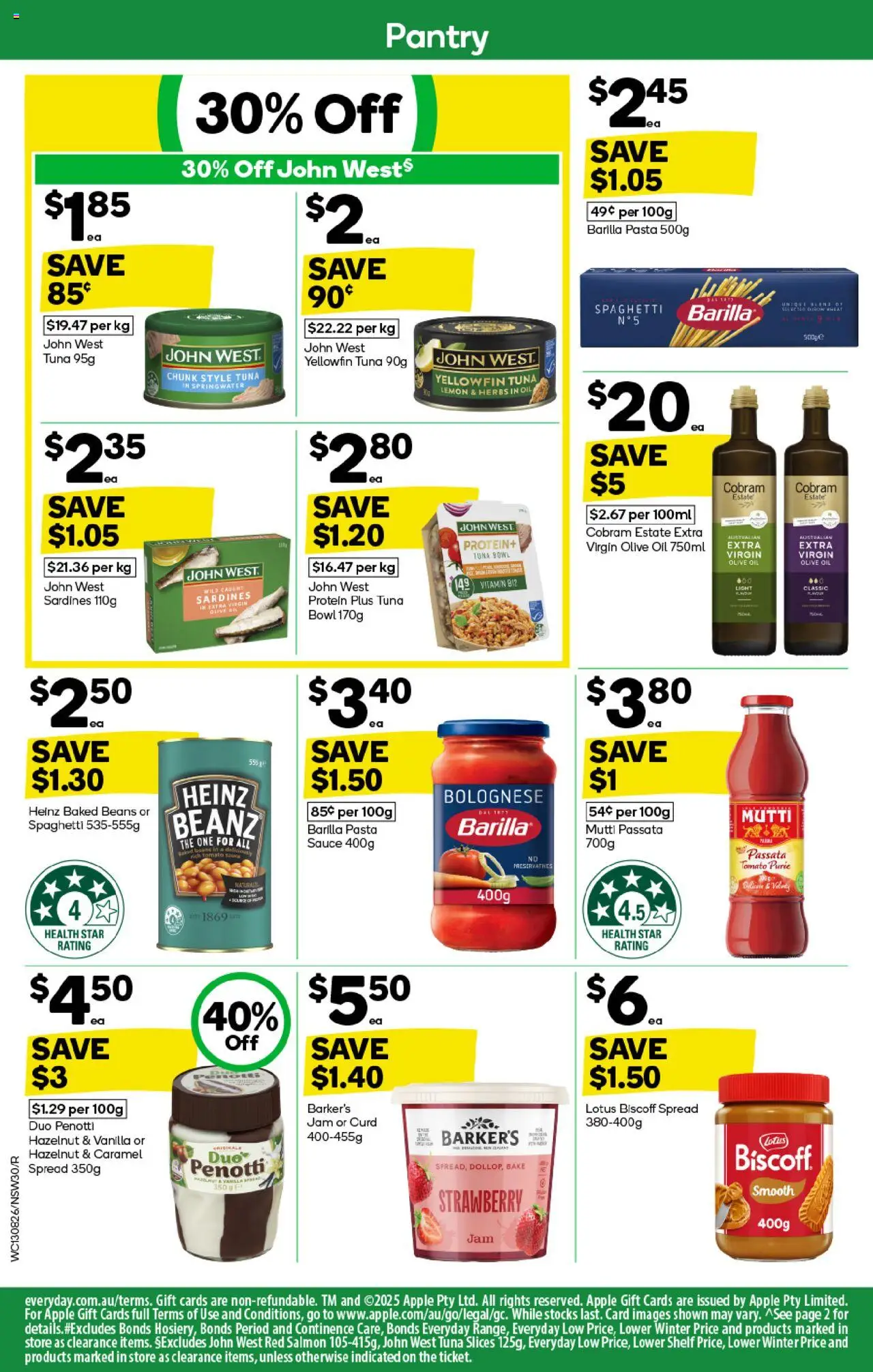 Woolworths catalogue - valid from 13.08.2025 | Page: 30 | Products: Light, Salmon, Sardines, Sauce