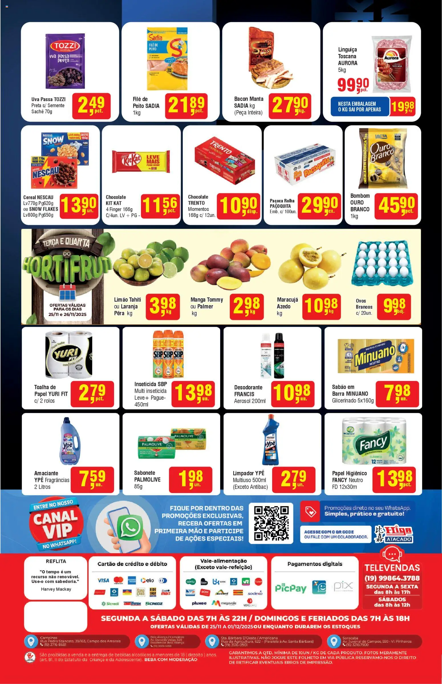 Higa Atacado Folheto - válido de 25.11.2025 | Página: 2 | Produtos: Maracujá, Chocolate, Bombom, Amaciante