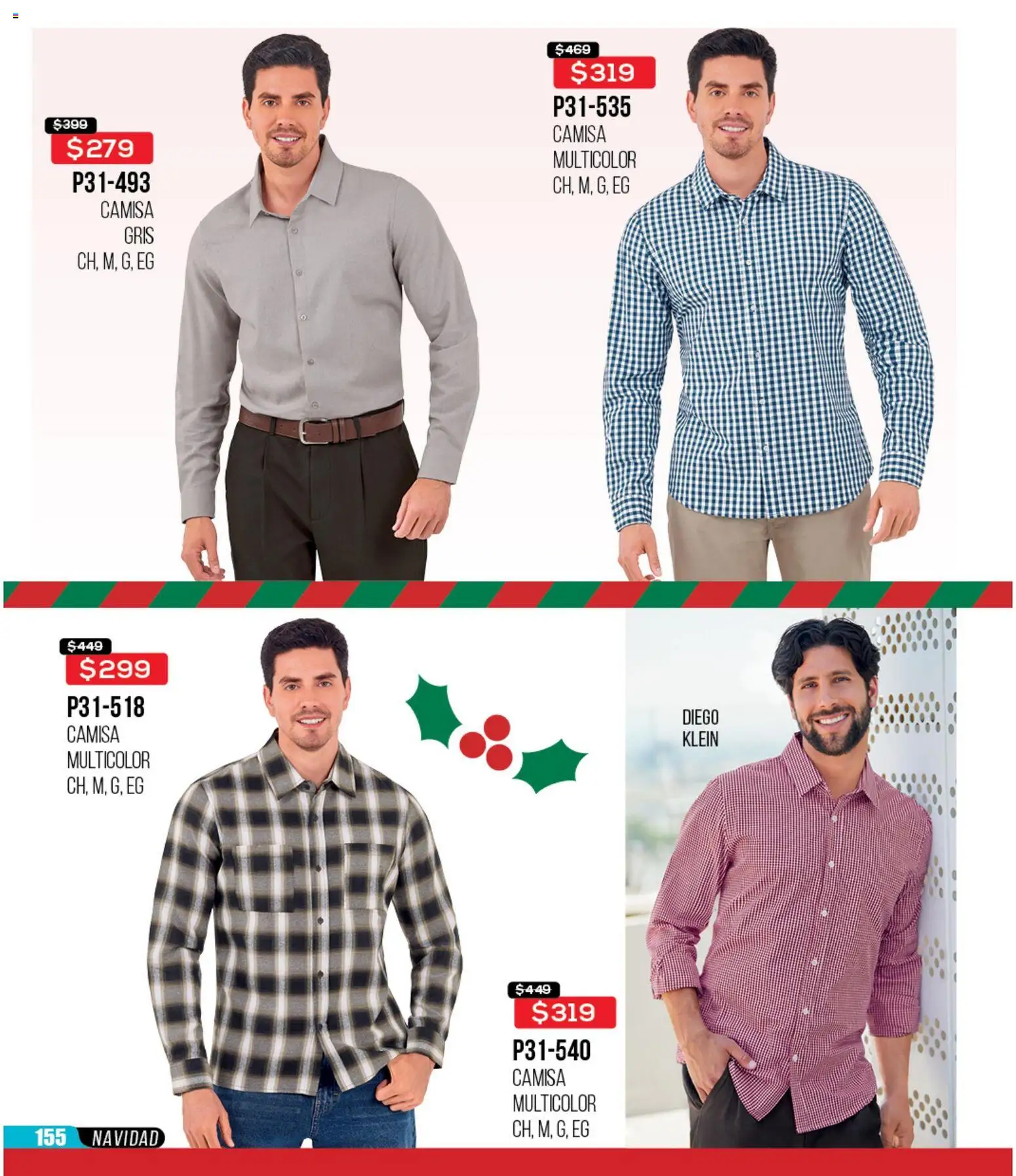 Nuevas ofertas de Cklass válidas en toda la República Mexicana desde el 30.11.2025. ¡Encuentra las mejores ofertas en Cklass catálogo Rebajas Navideñas Ropa! | Página: 156 | Productos: Camisa