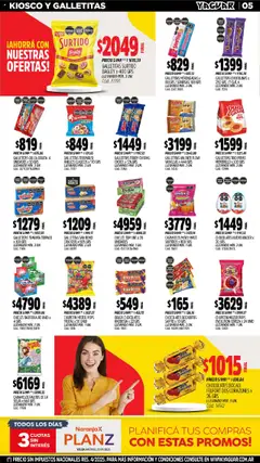 Yaguar catálogo │ válido desde el 14.07.2025 | Página: 5 | Productos: Top, Galletitas, Chicles, Huevo
