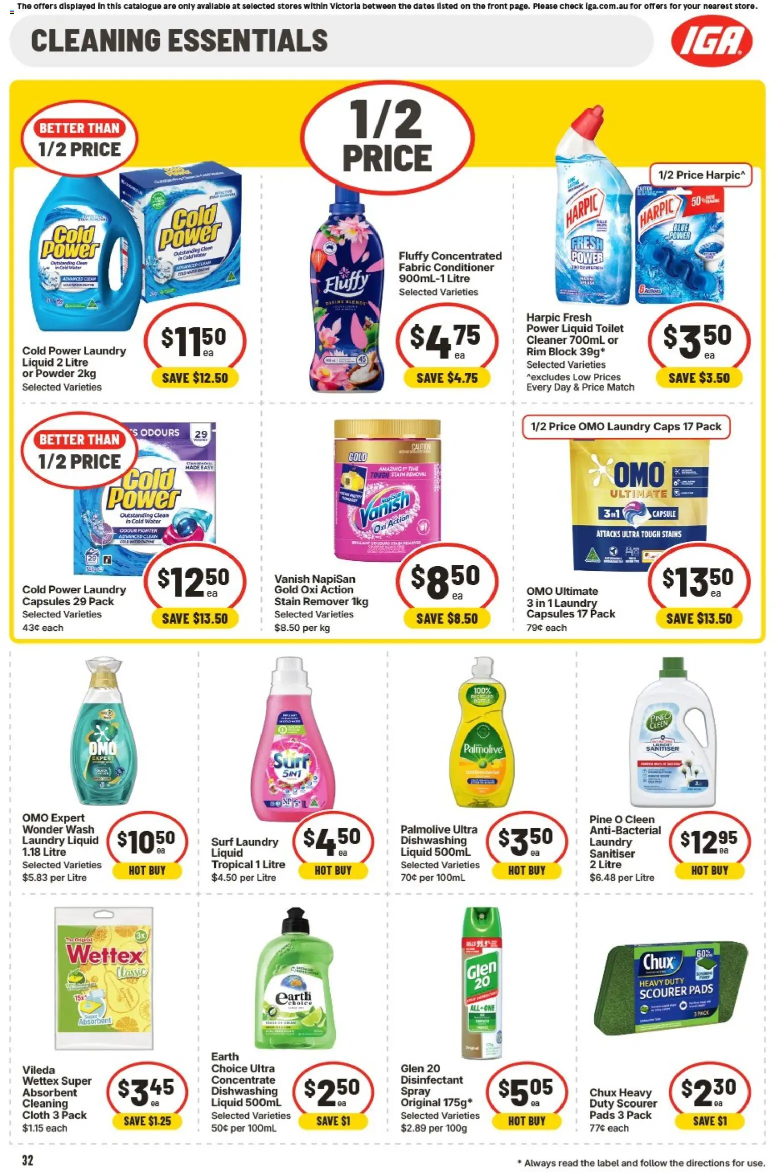 IGA catalogue - valid from 14.01.2026 | Page: 33 | Products: Cloth, Cleaner, Conditioner, Laundry