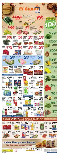 Preview of El Super weekly ads valid from 28.01.2026