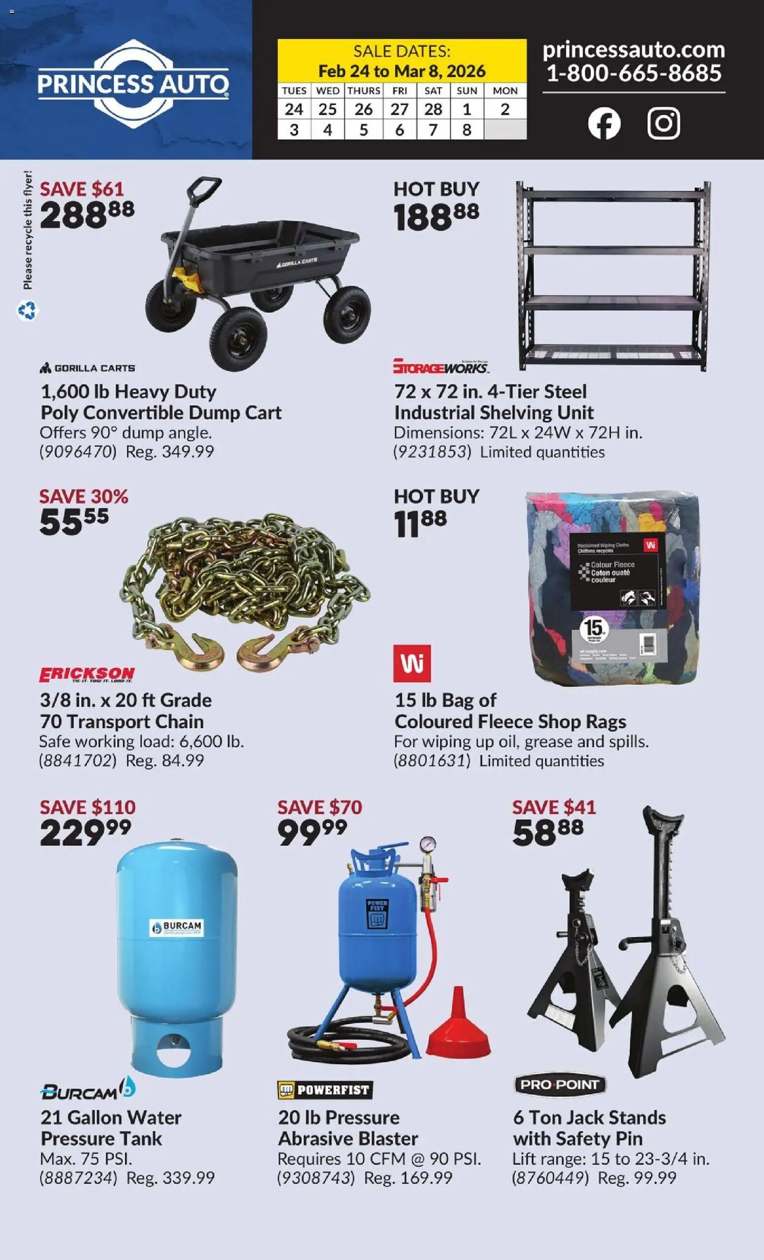 Princess Auto flyer valid from 24.02.2026 | Page: 2 | Products: Bag