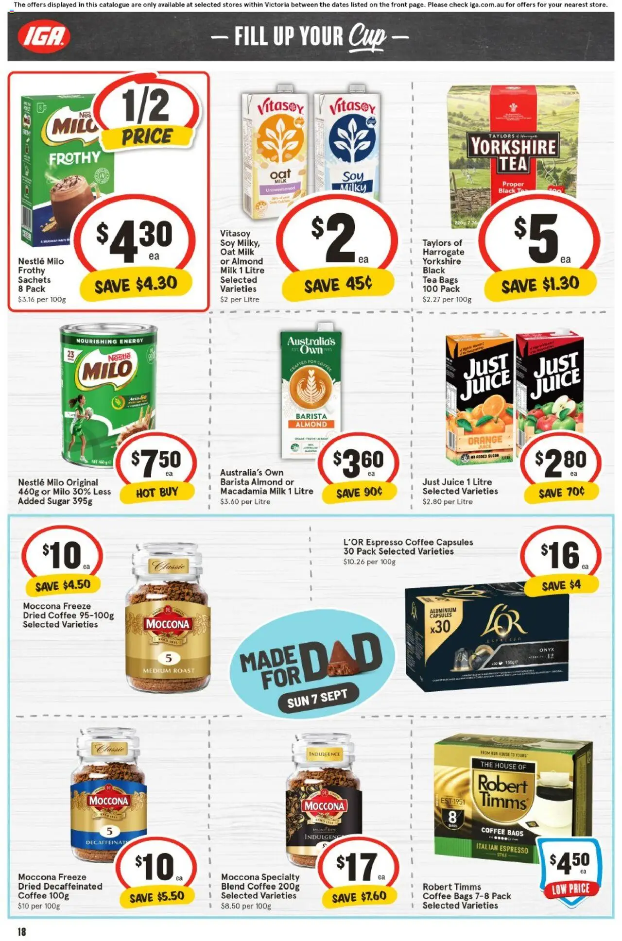 IGA catalogue - valid from 27.08.2025 | Page: 17 | Products: Coffee, Juice, Tea, Moccona
