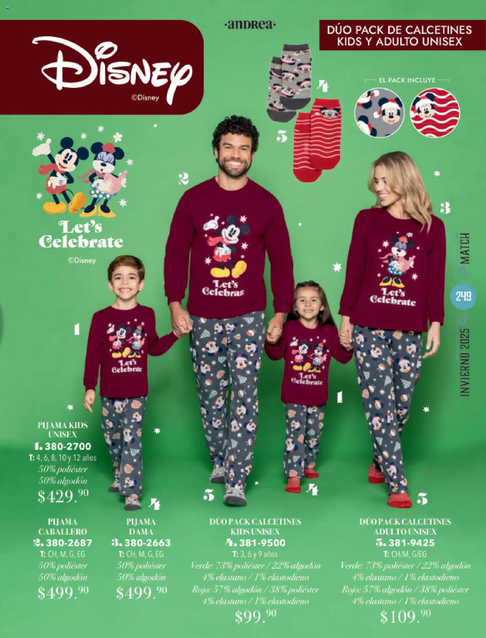 Nuevas ofertas de Andrea válidas en toda la República Mexicana desde el 26.11.2025. ¡Encuentra las mejores ofertas en Andrea catálogo Invierno! | Página: 249 | Productos: Pijama, Algodón