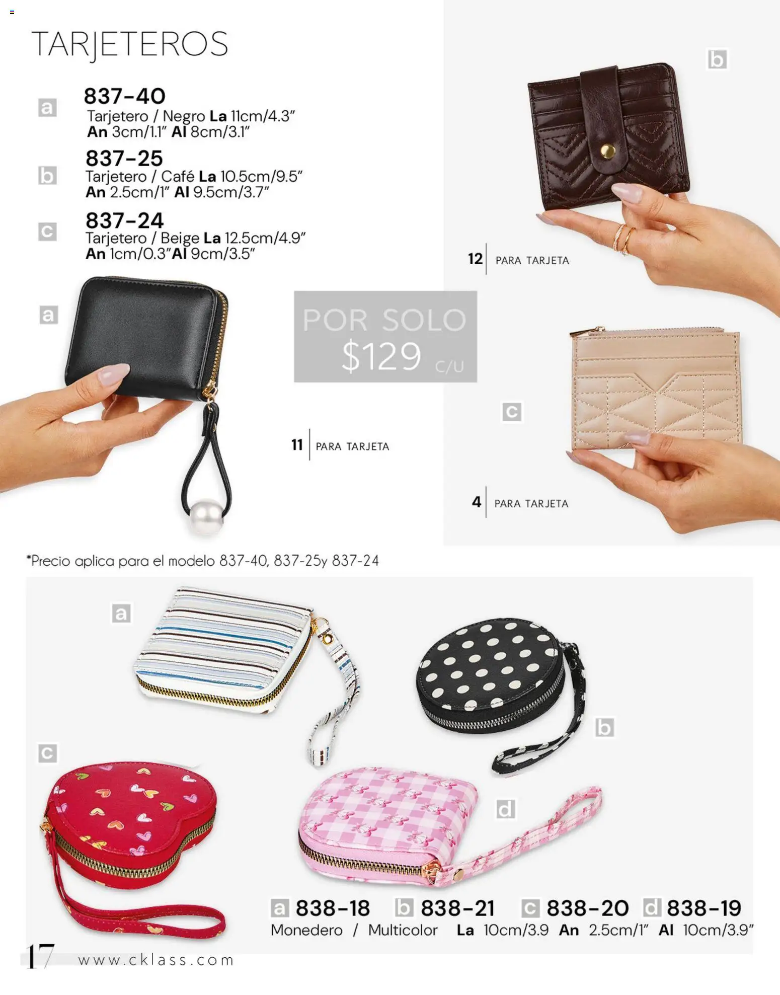 Nuevas ofertas de Cklass válidas en toda la República Mexicana desde el 02.01.2026. ¡Encuentra las mejores ofertas en Cklass catálogo Handbags! | Página: 18 | Productos: Monedero, Café