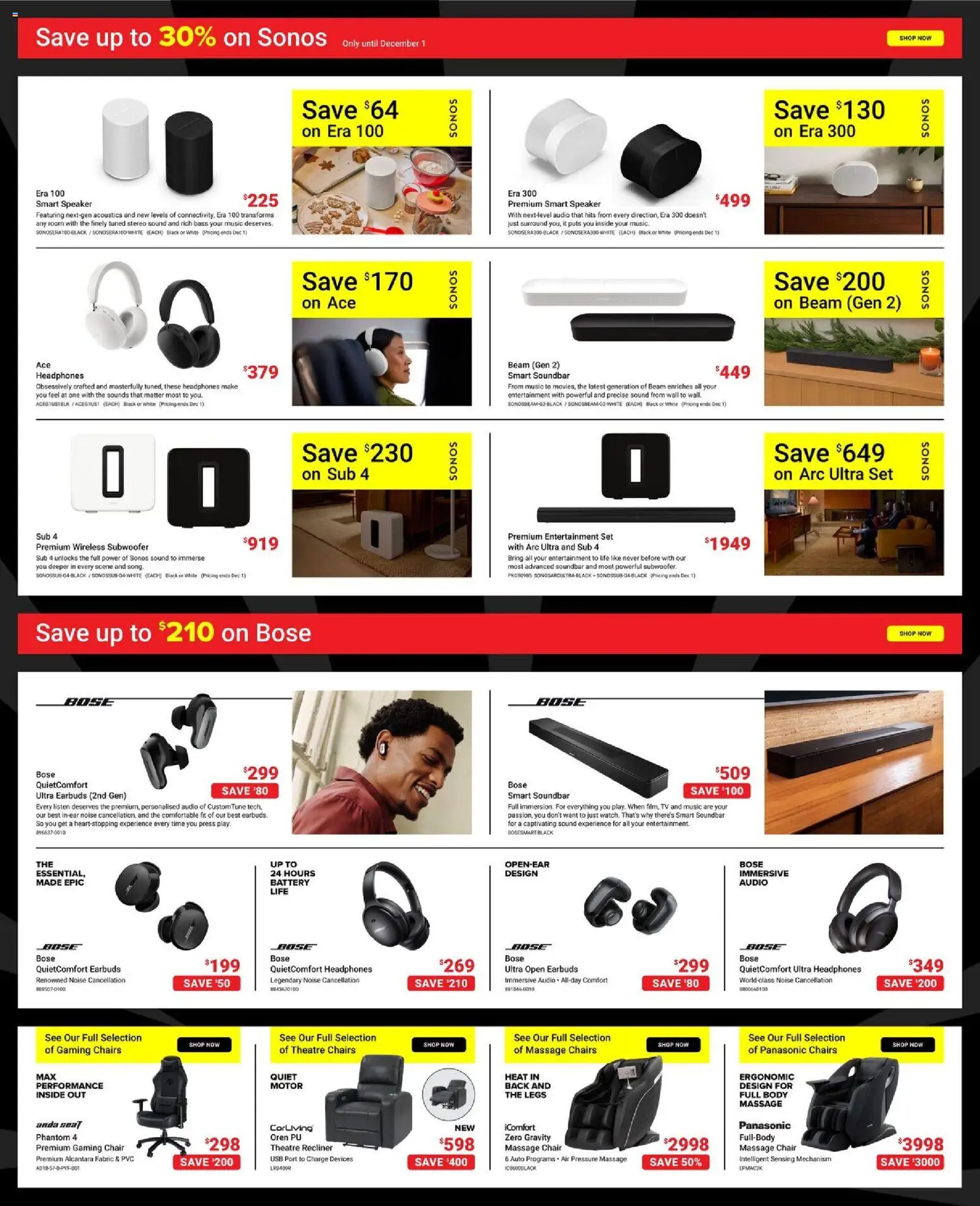 Visions flyer valid from 28.11.2025 | Page: 8 | Products: Tv, Audio, Headphones, Chair