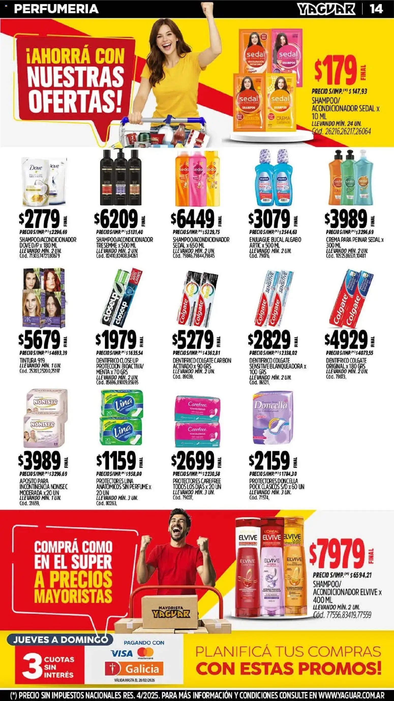 Yaguar - Oferta Semanal Mar del Plata │ válido desde el 23.02.2026 | Página: 13 | Productos: Perfume, Shampoo, Tintura, Acondicionador