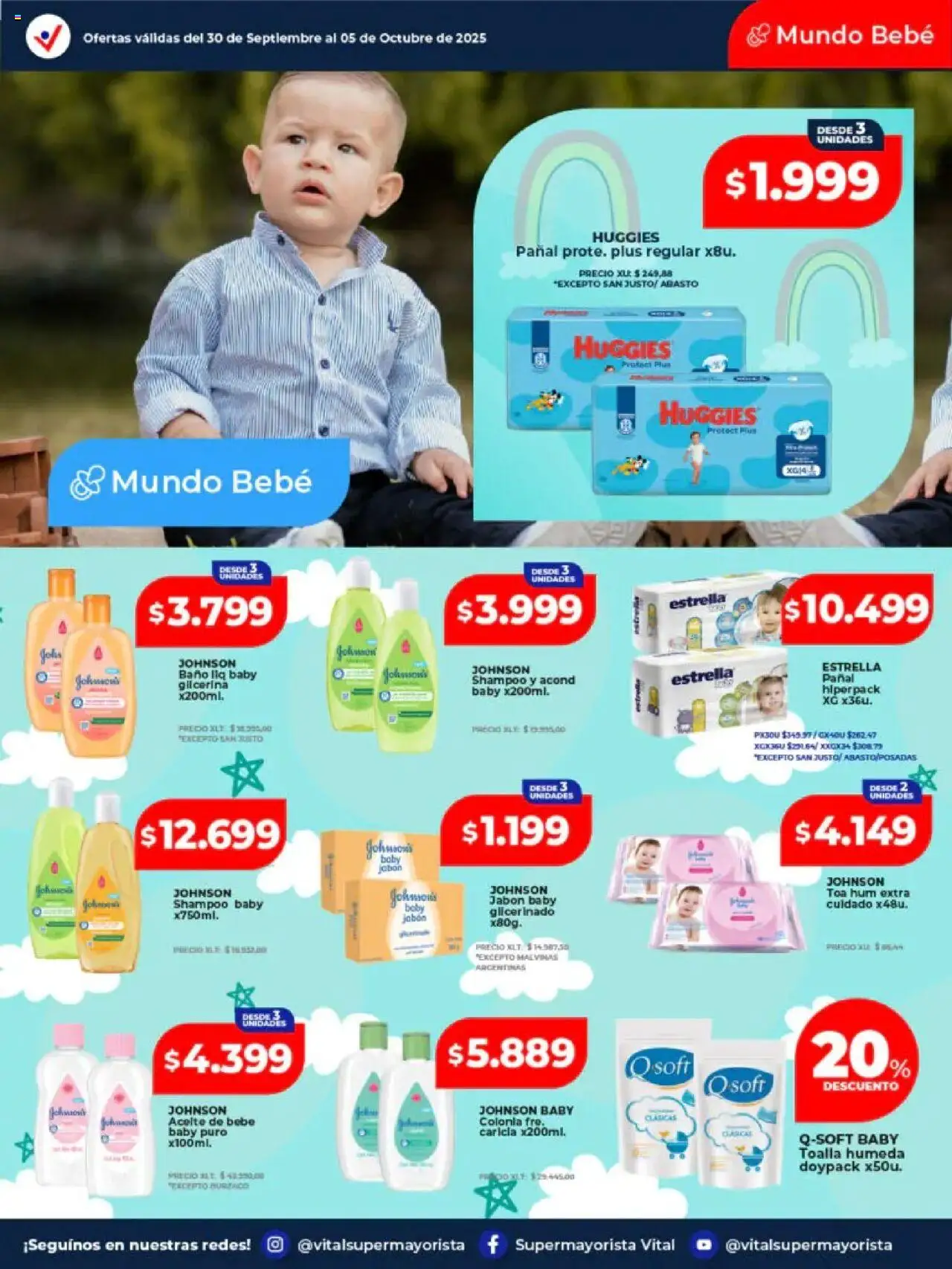 Vital - Ofertas Neuquén │ válido desde el 30.09.2025 | Página: 5 | Productos: Toalla, Baño, Shampoo, Jabón