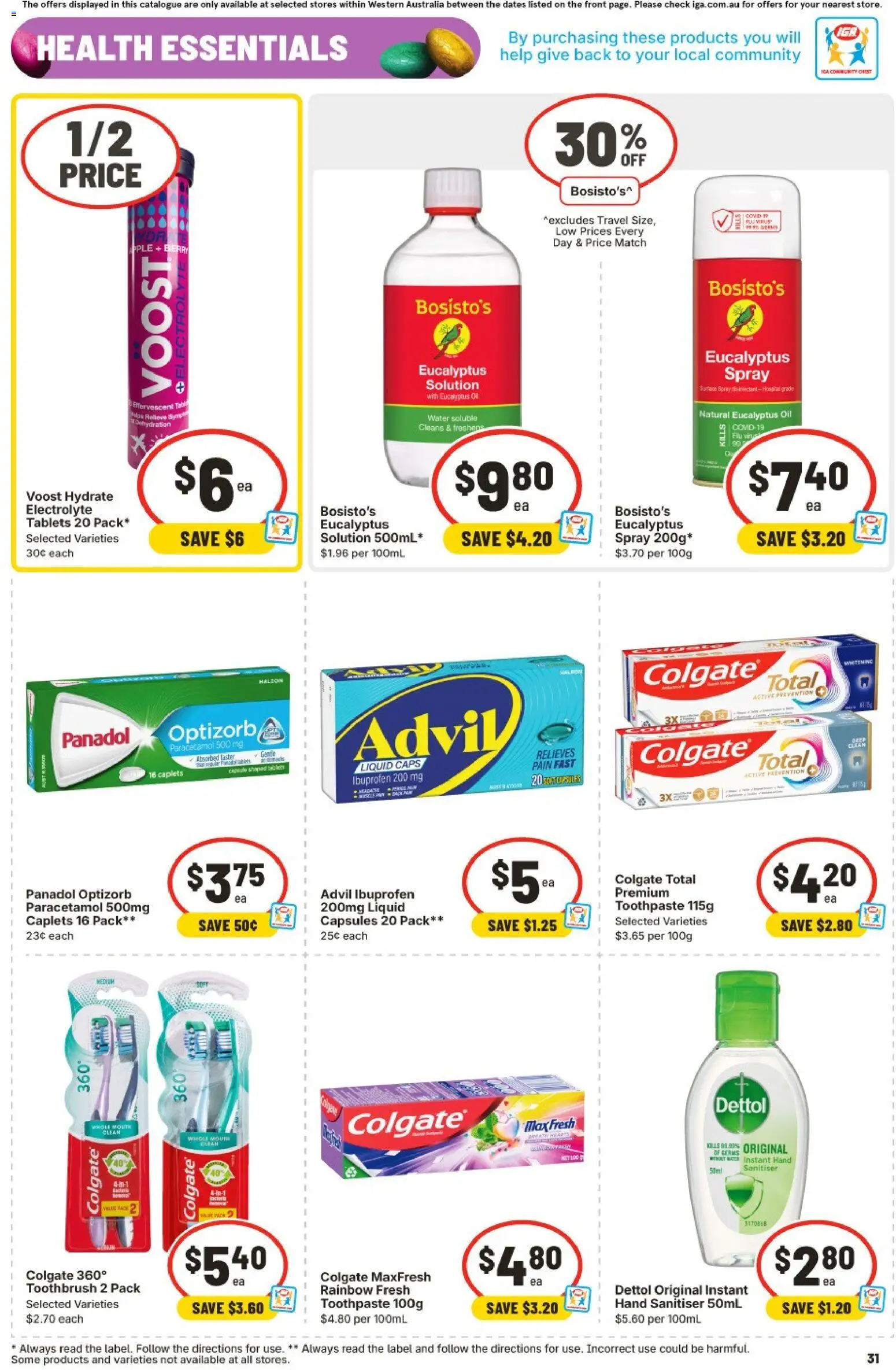 IGA catalogue - valid from 18.03.2026 | Page: 31 | Products: Toilet, Sponge, Laundry, Tablets