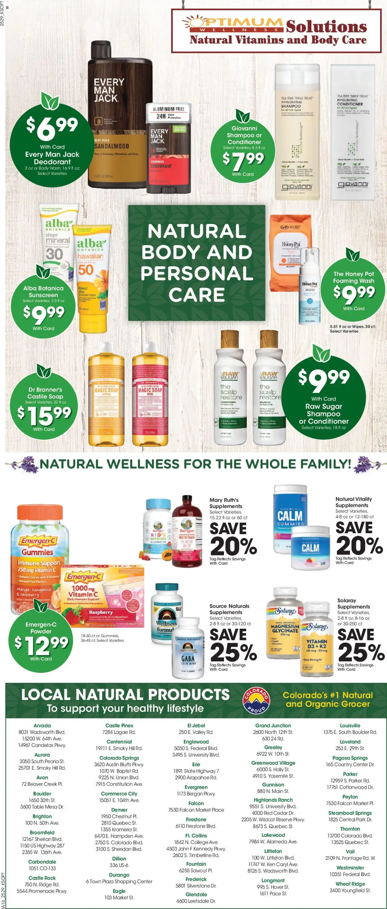 King Soopers Weekly Ad - valid from 20.08.2025 | Page: 9 | Products: Multivitamin, Shampoo, Conditioner, Sugar