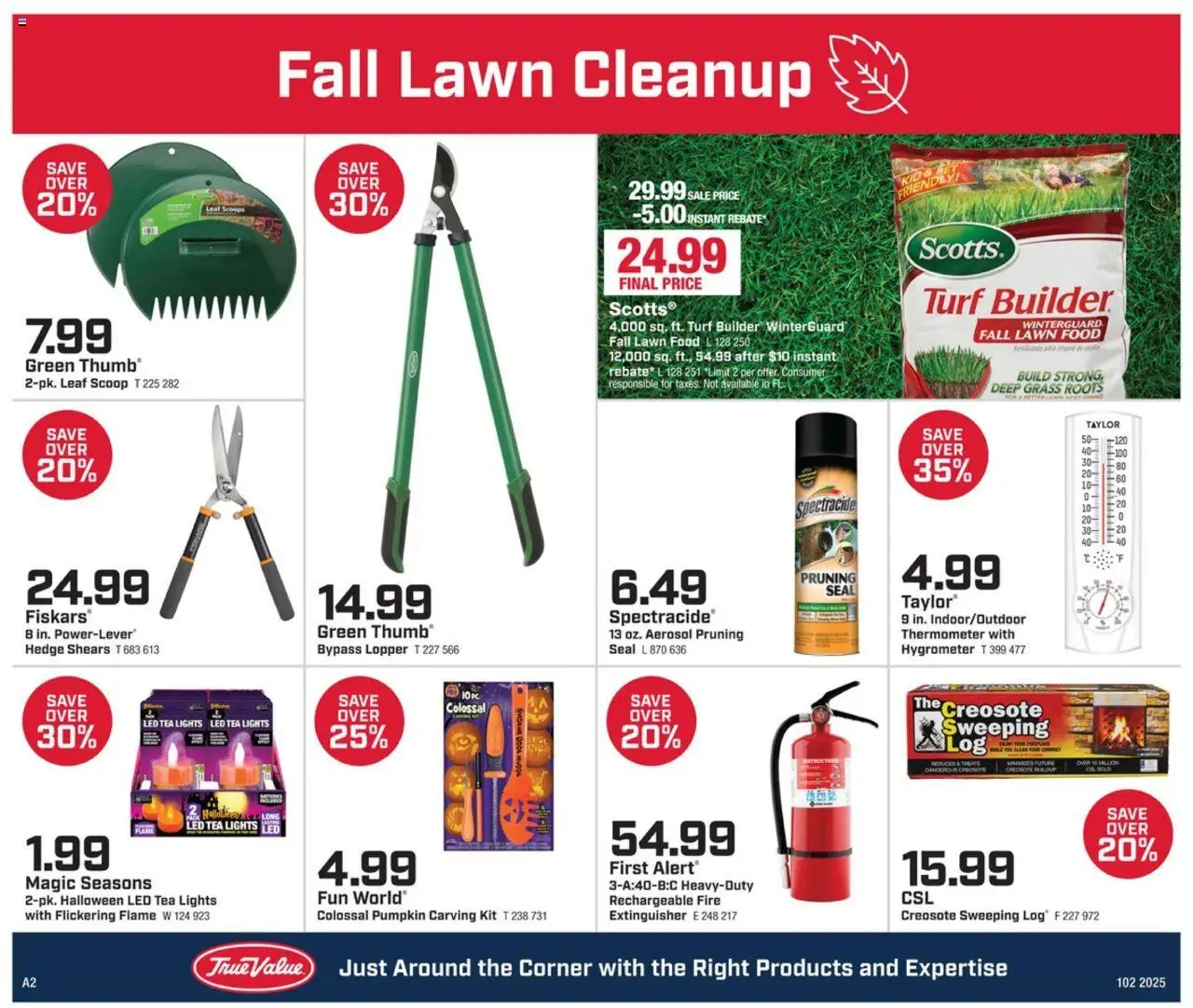 True Value Ad - valid from 10.10.2025 | Page: 2 | Products: Tea, Pumpkin, Thermometer