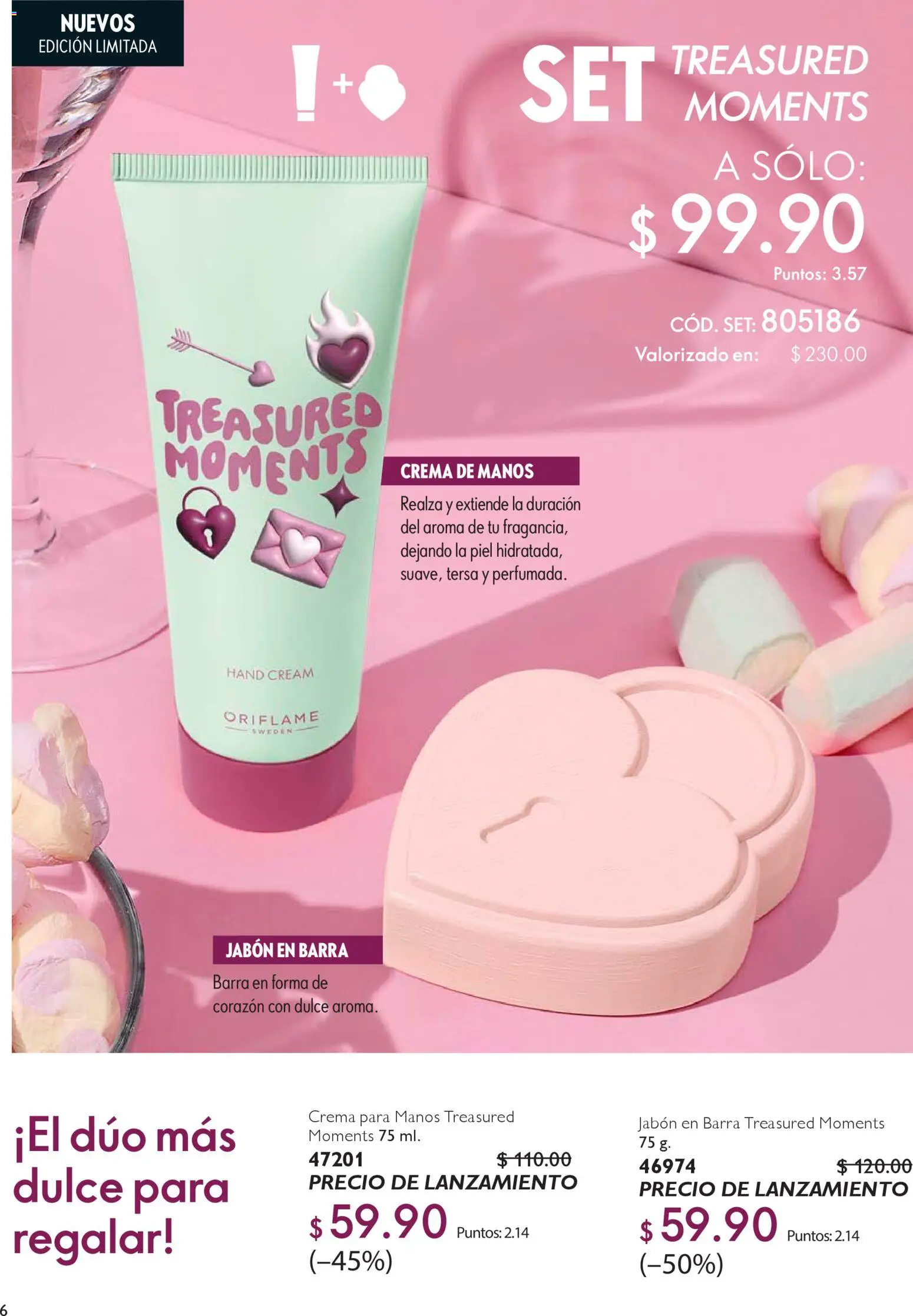 Nuevas ofertas de Oriflame válidas en toda la República Mexicana desde el 24.01.2026. ¡Encuentra las mejores ofertas en Oriflame campaña 2 2026! | Página: 6 | Productos: Crema, Barra, Crema de manos, Jabón