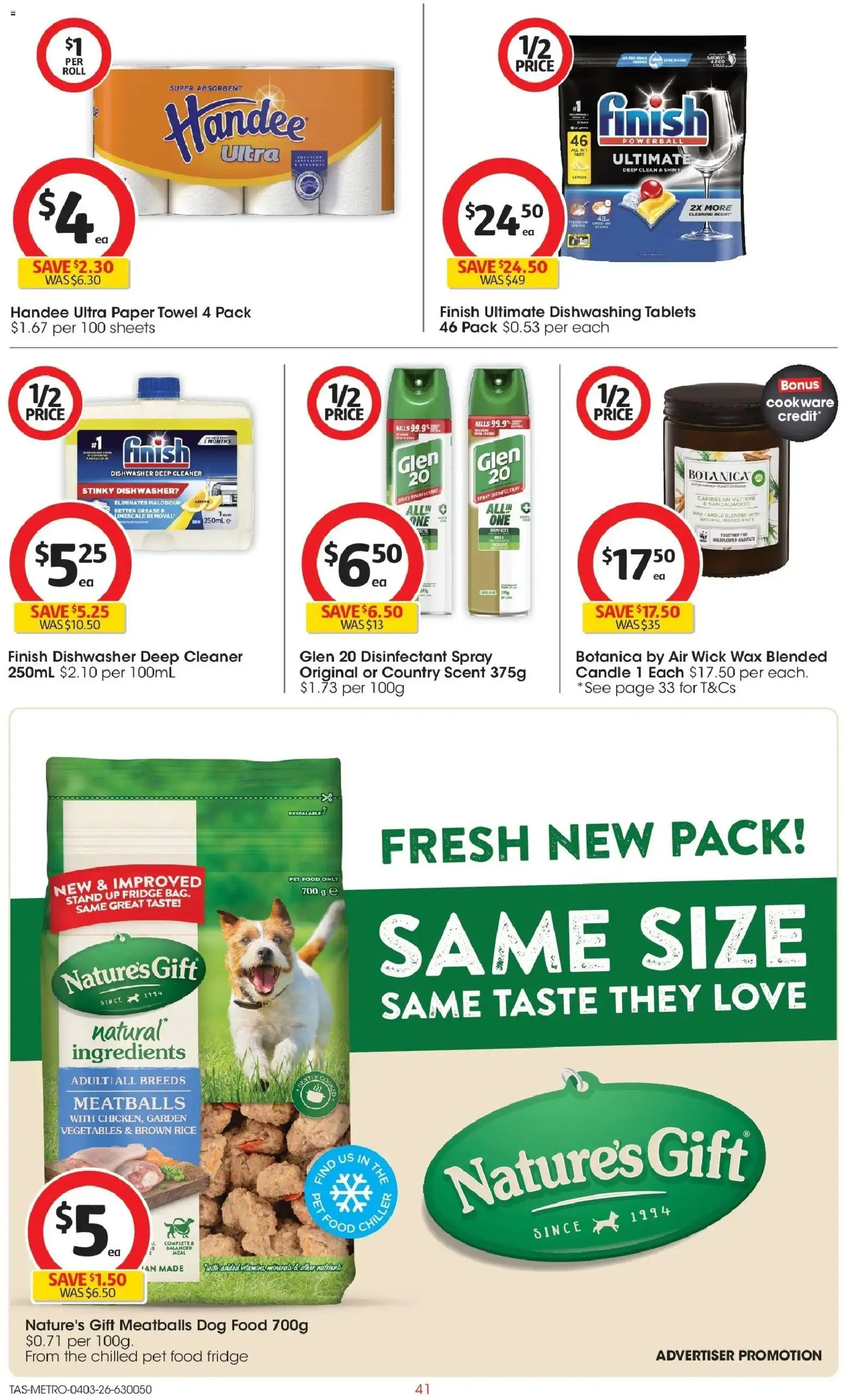 Coles catalogue - valid from 04.03.2026 | Page: 41 | Products: Cleaner, Dishwasher, Nutrients, Tablets