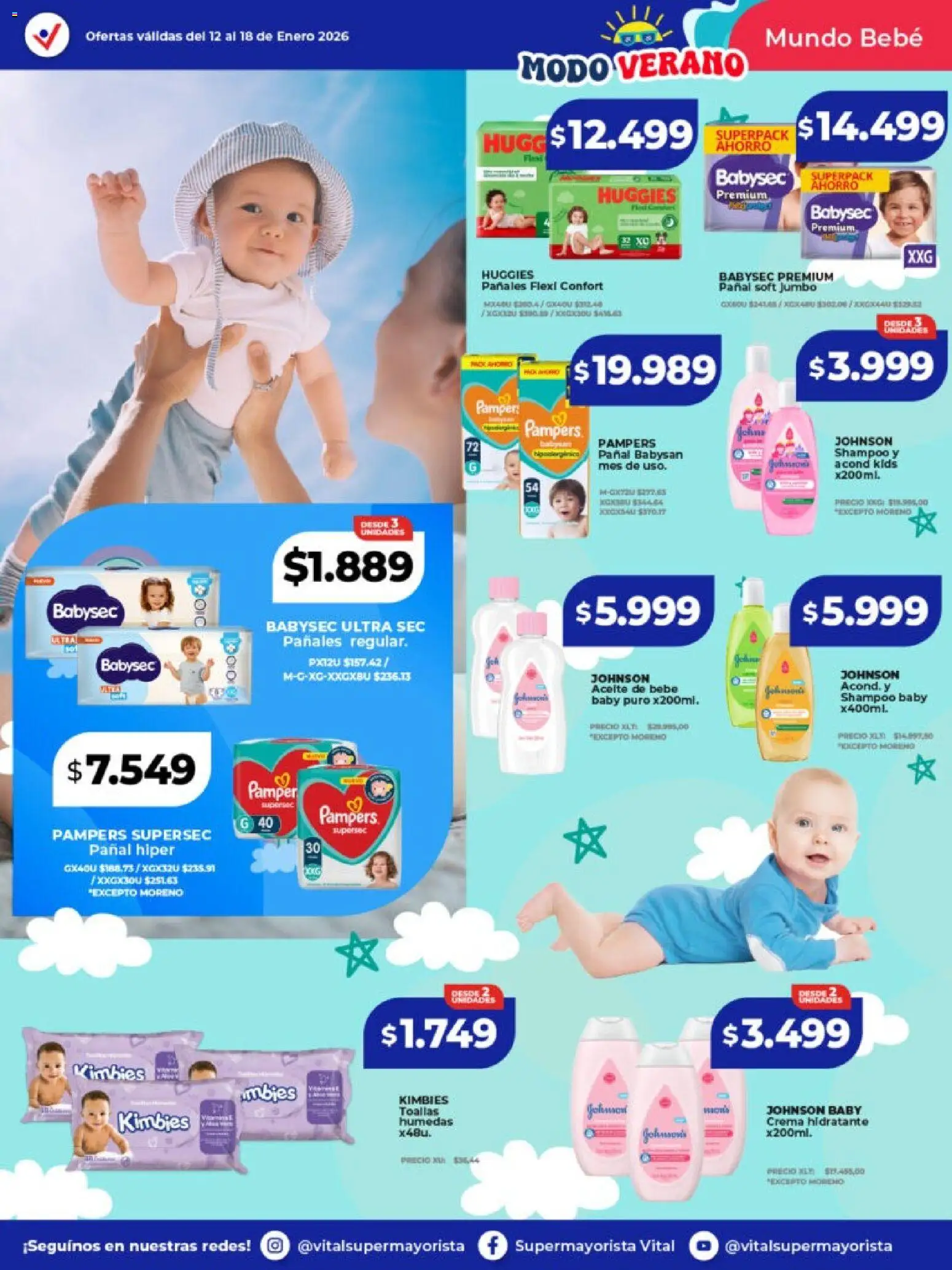 Vital - Ofertas - Salta │ válido desde el 12.01.2026 | Página: 8 | Productos: Toallas, Aceite, Shampoo, Crema