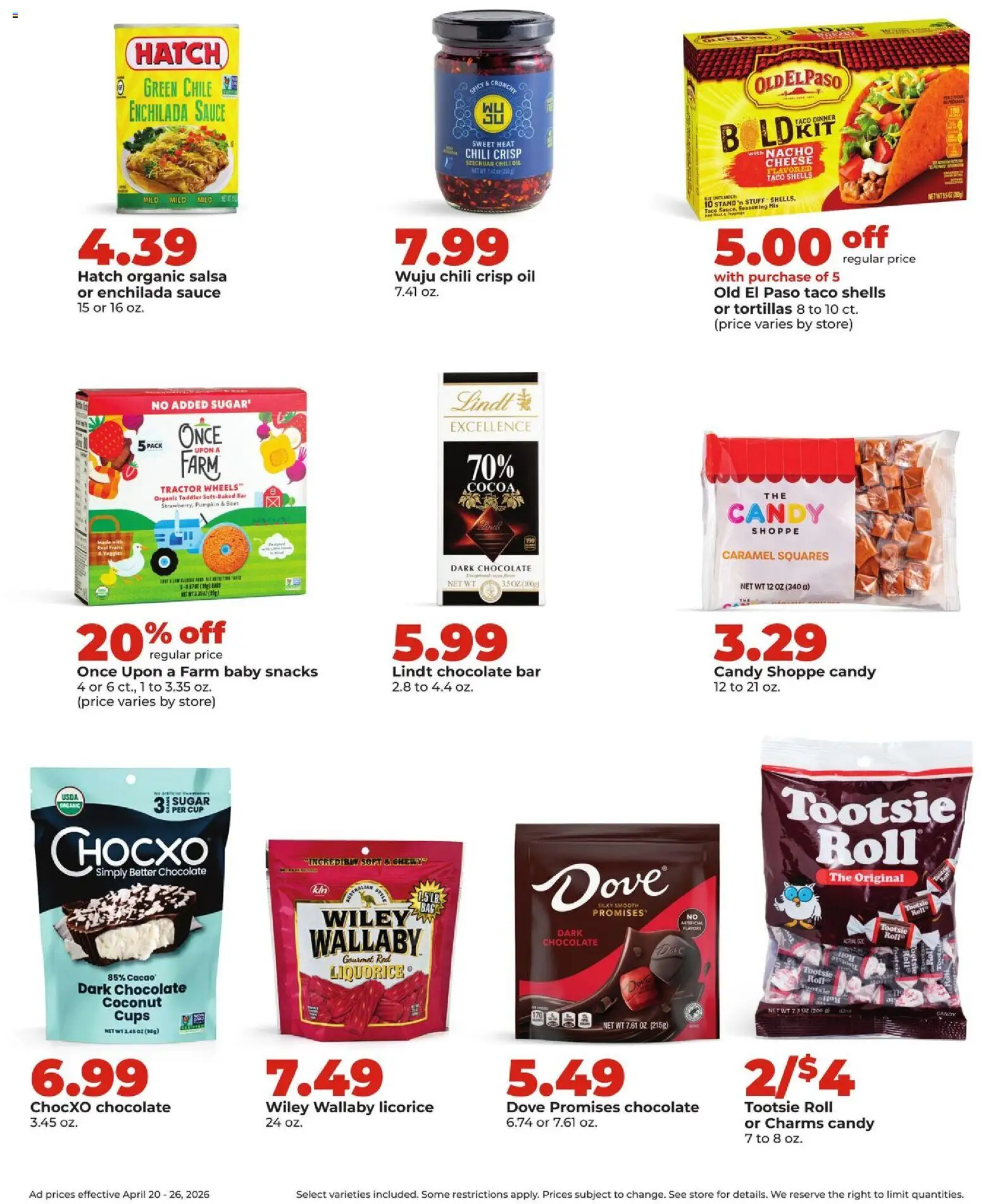 HyVee Weekly Ad - valid from 20.04.2026 | Page: 24 | Products: Oil, Chocolate, Sugar, Pumpkin