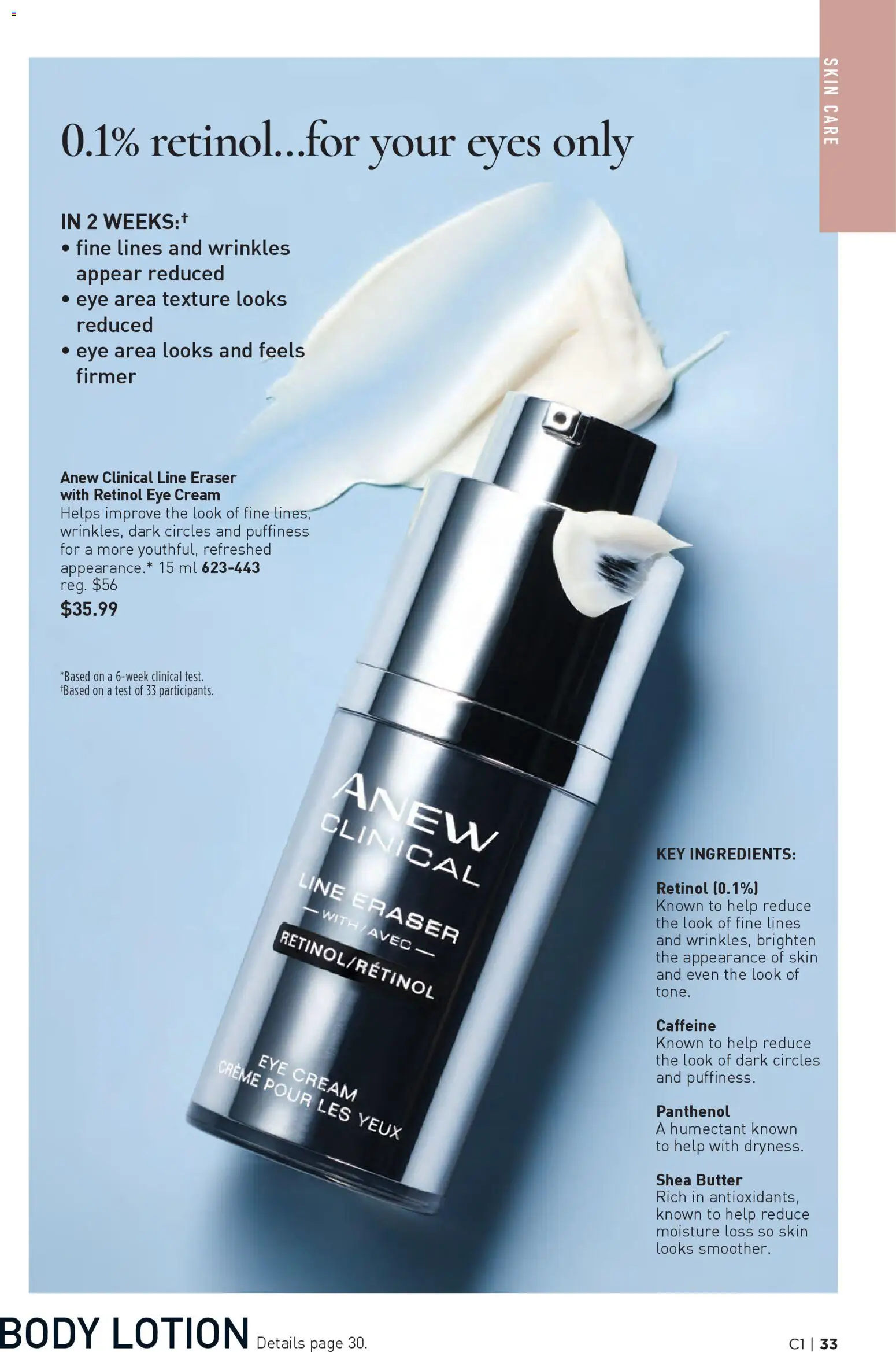 Avon flyer valid from 01.01.2026 | Page: 33 | Products: Cream, Body lotion, Butter