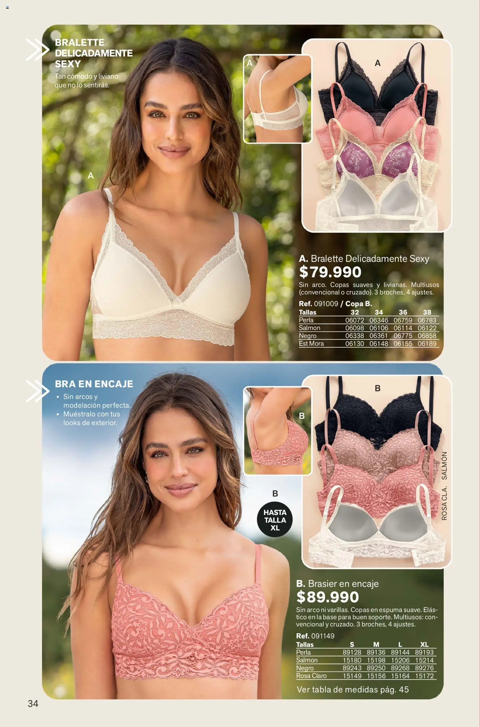 Leonisa revista - valida desde el 15.01.2026 | Página: 34 | Productos: Espuma, Brasier, Mora