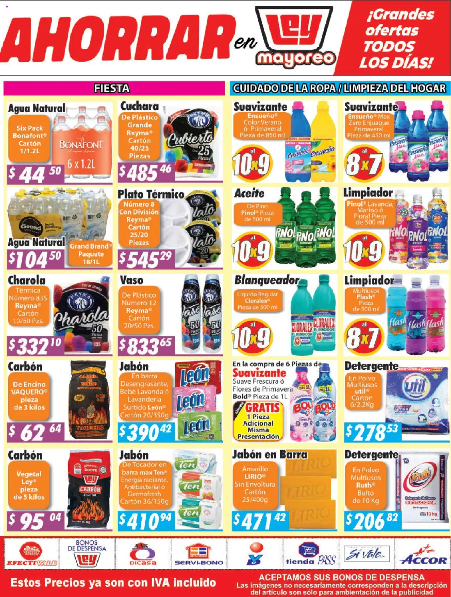 Nuevas ofertas de Casa Ley válidas en toda la República Mexicana desde el 19.01.2026. ¡Encuentra las mejores ofertas en Casa Ley folleto Frontera! | Página: 4 | Productos: Detergente, Ropa, Despensa, Polvo