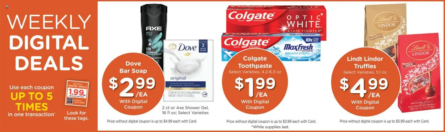 Fry's Food Weekly Ad - valid from 05.11.2025 | Page: 4 | Products: Shower, Soap, Toothpaste, Bar Soap