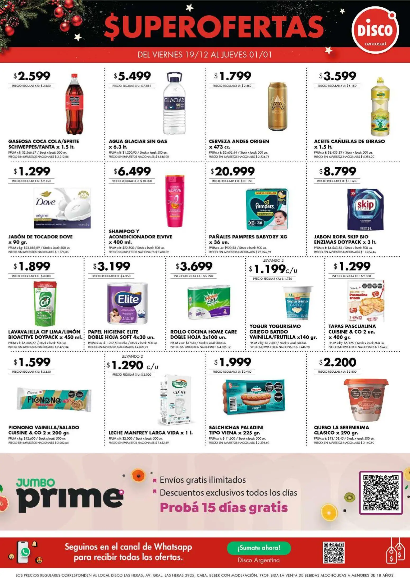 Disco ofertas │ válido desde el 19.12.2025 | Página: 2 | Productos: Shampoo, Jabón, Agua, Cerveza