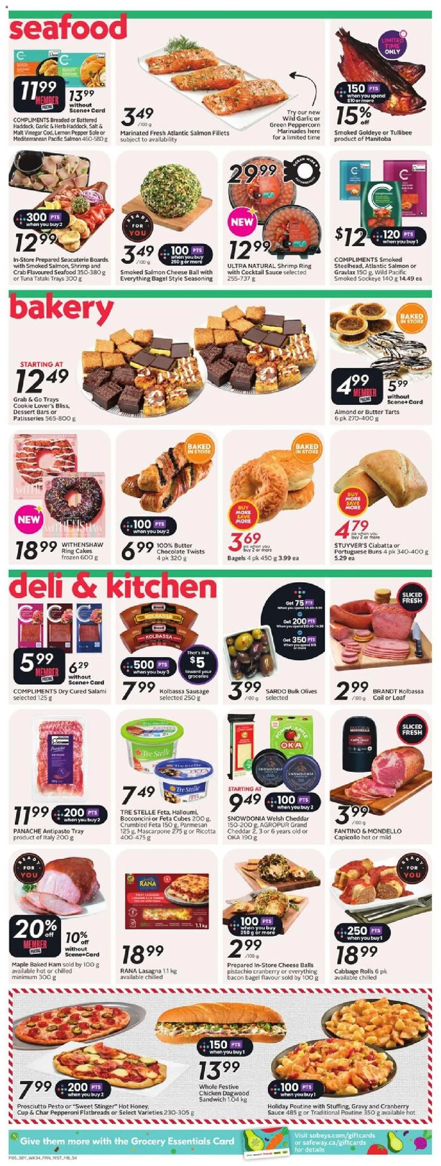 Safeway flyer valid from 18.12.2025 | Page: 9 | Products: Bakery, Cheese, Chocolate, Ham