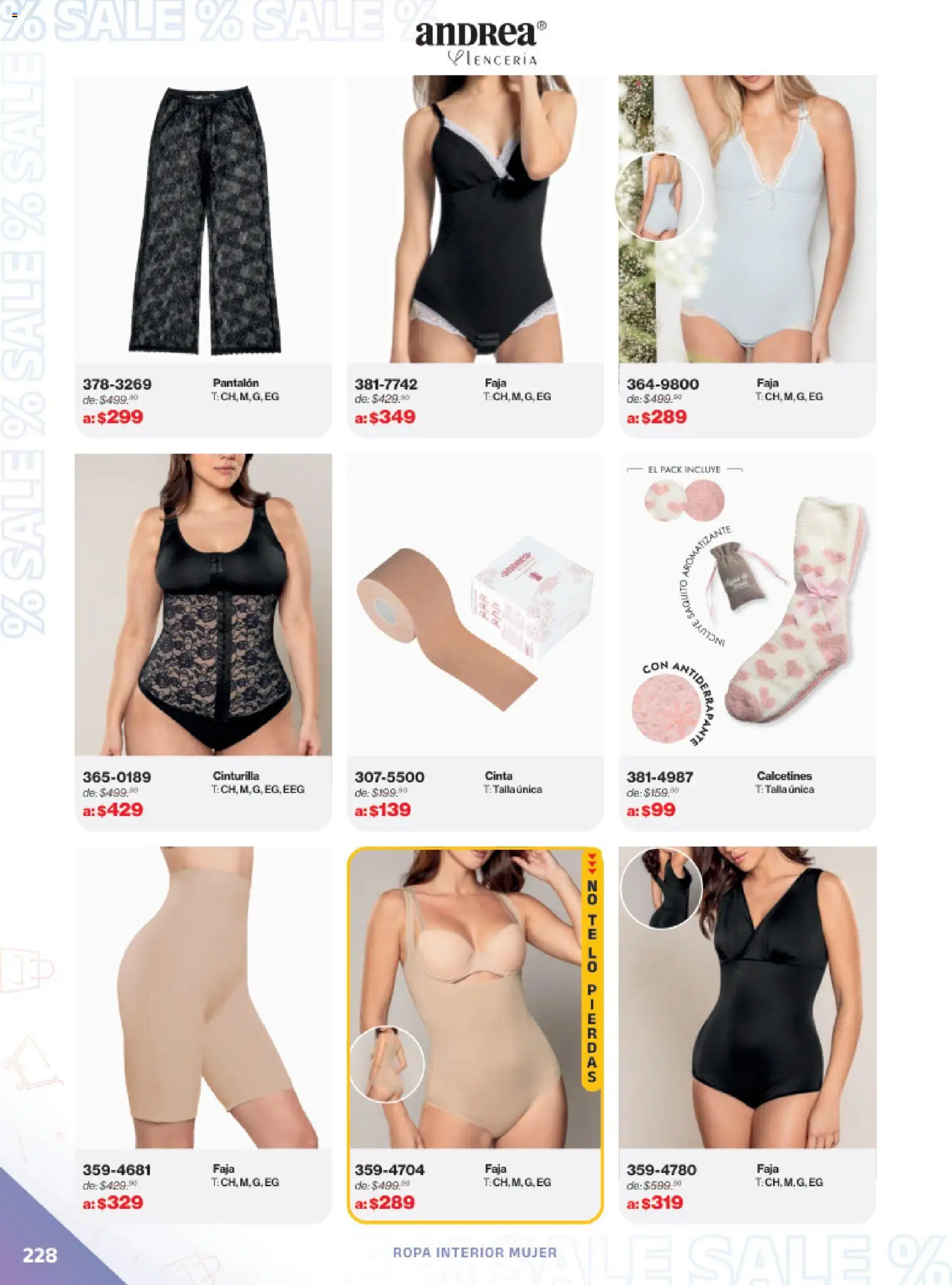 Nuevas ofertas de Andrea válidas en toda la República Mexicana desde el 21.12.2025. ¡Encuentra las mejores ofertas en Andrea catálogo Outlet! | Página: 228 | Productos: Cinta, Ropa, Ropa interior, Faja