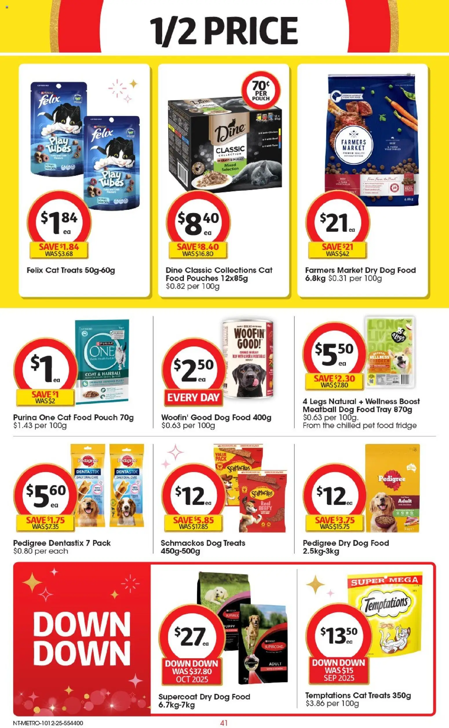 Coles catalogue - valid from 10.12.2025 | Page: 42 | Products: Chicken, Dog food, Vegetables, Fridge