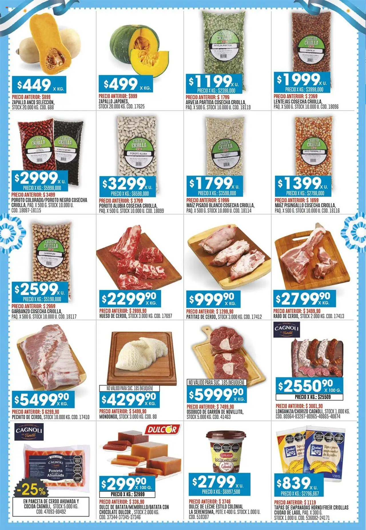 Coto Rincón Patrio │ válido desde el 09.06.2025 | Página: 2 | Productos: Zapallo, Panceta, Maiz, Leche