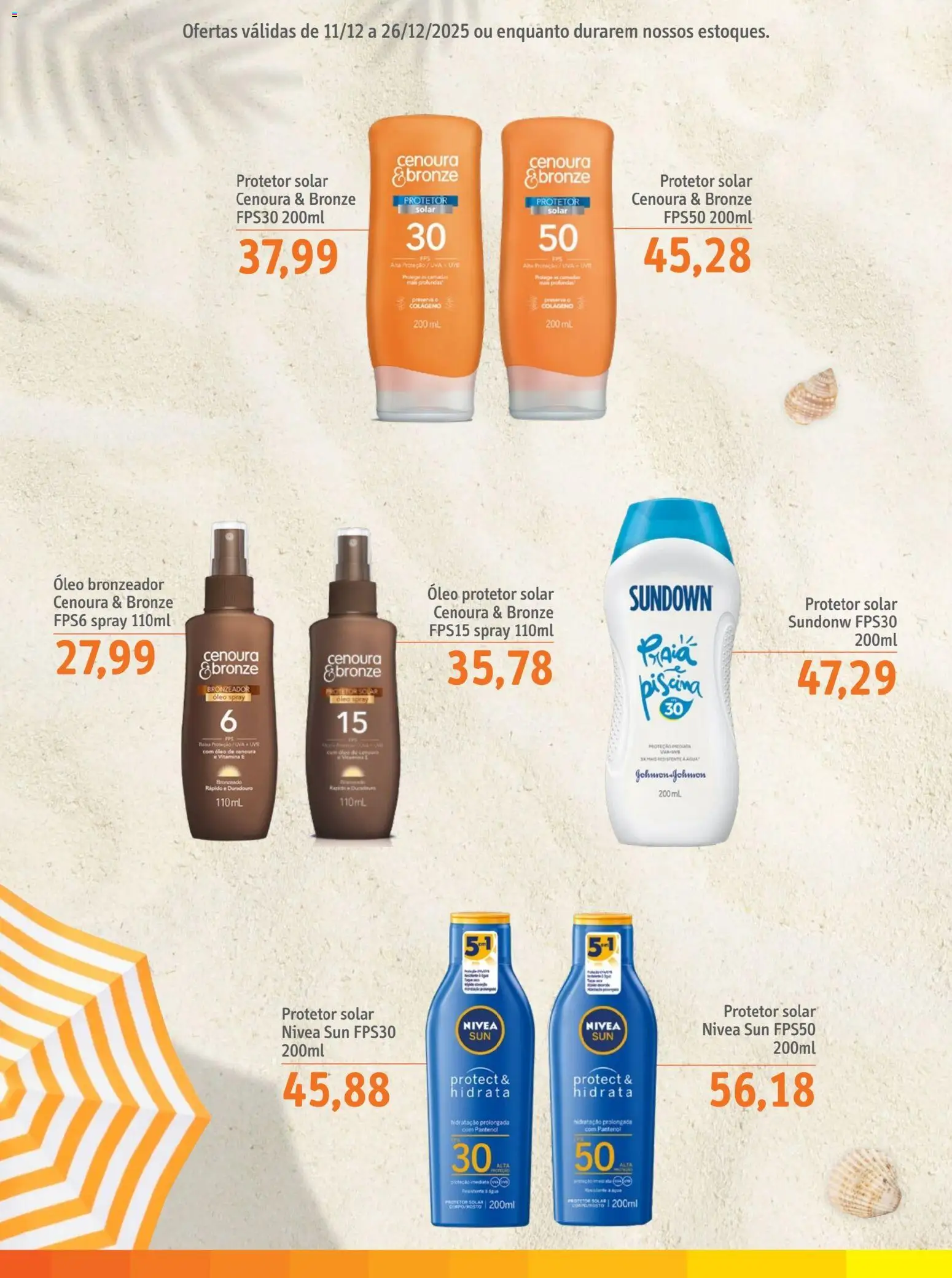 Sonda Folheto - válido de 01.12.2025 | Página: 2 | Produtos: Colágeno, Bronzeador, Protetor solar, Cenoura