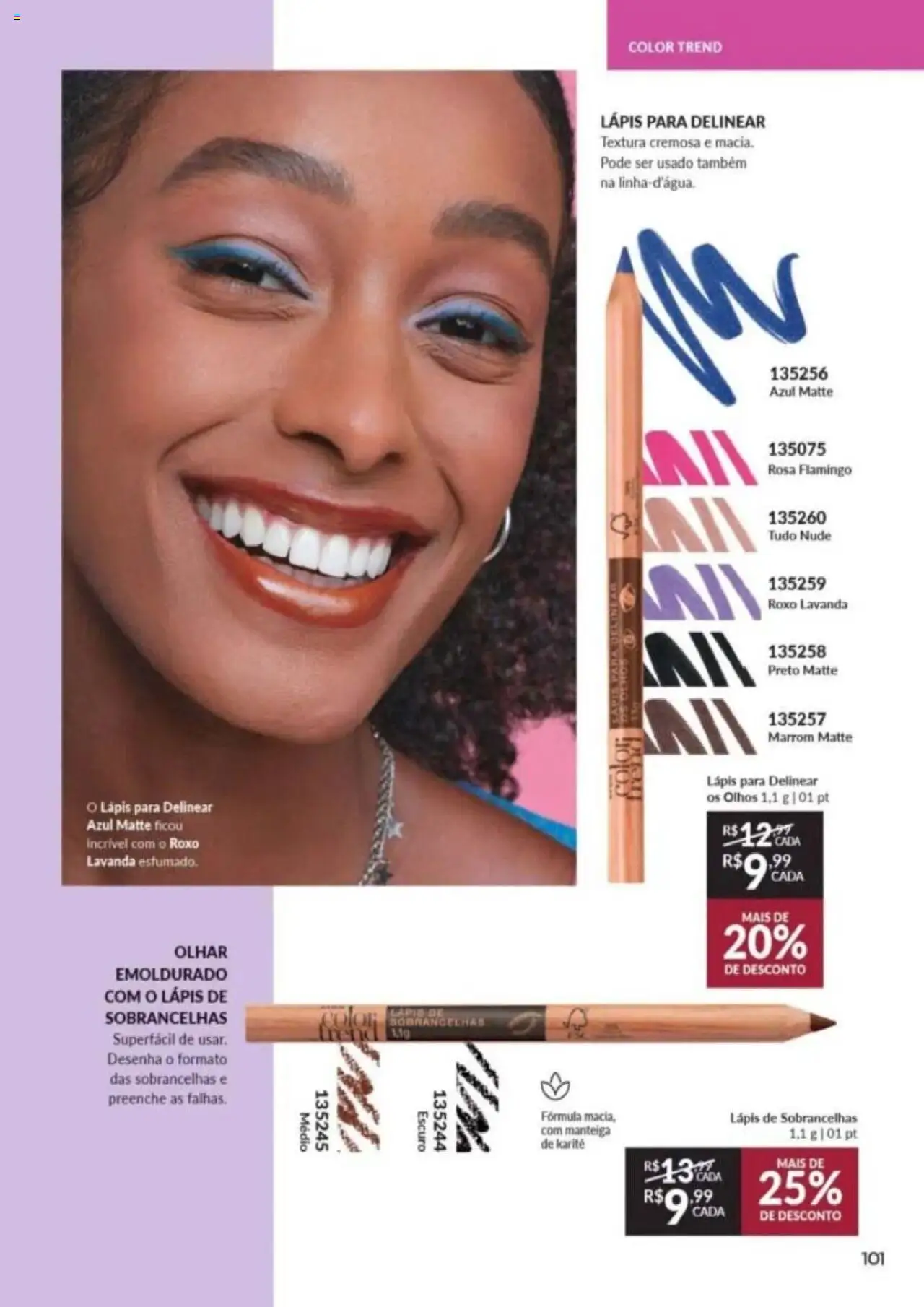 Avon Folheto - válido de 26.09.2025 | Página: 101 | Produtos: Lápis, Manteiga