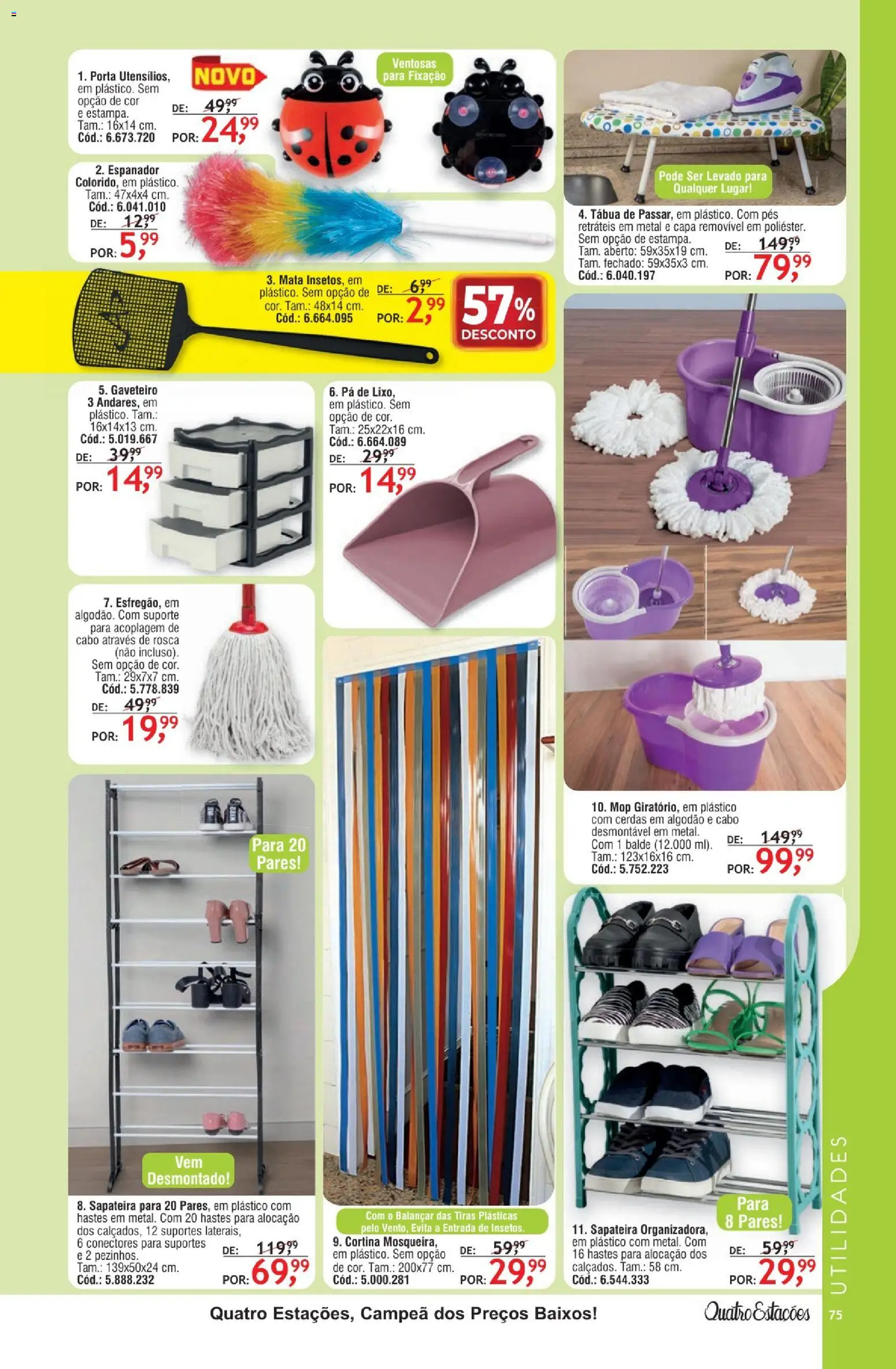 Quatro Estações Folheto - válido de 01.02.2026 | Página: 71 | Produtos: Mop, Sapateira, Tábua, Cabo