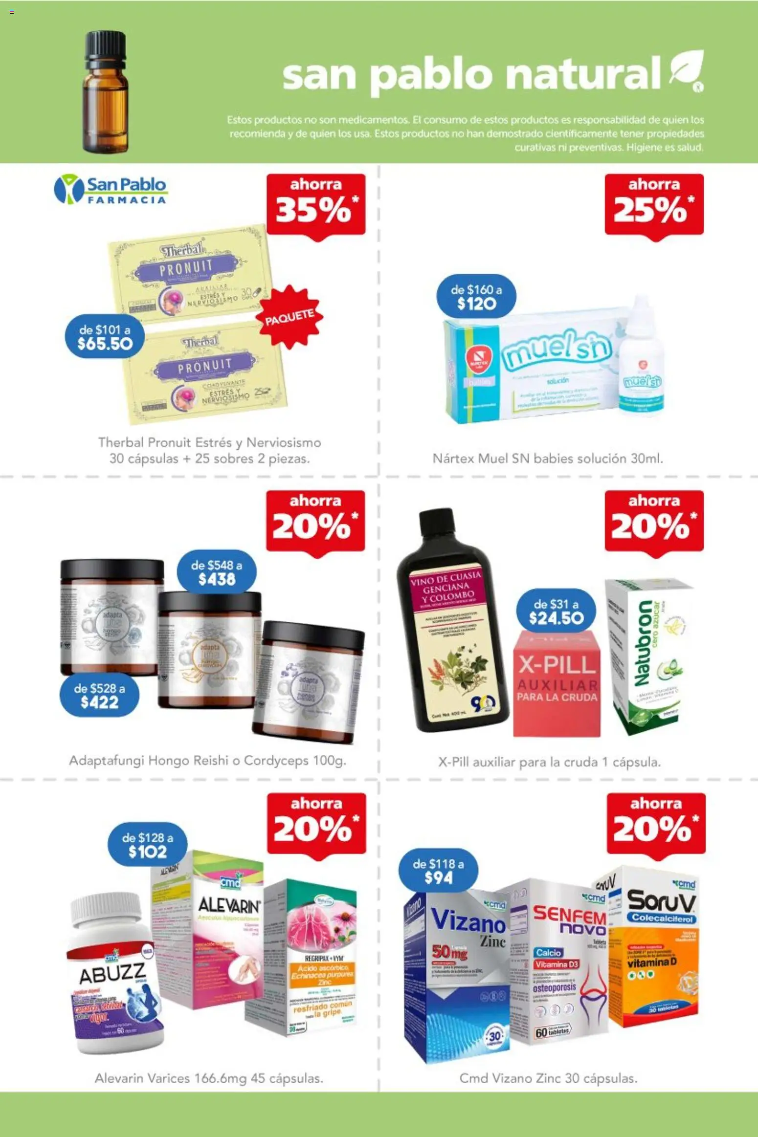 Nuevas ofertas de Farmacia San Pablo válidas en toda la República Mexicana desde el 22.02.2026. ¡Encuentra las mejores ofertas en Farmacia San Pablo catálogo! | Página: 7 | Productos: Azúcar, Vino