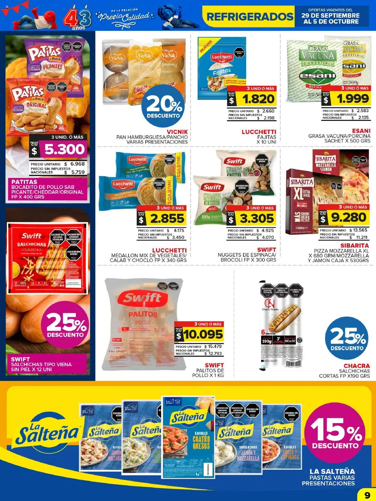 Carrefour Maxi catálogo │ válido desde el 30.09.2025 | Página: 9 | Productos: Choclo, Brocoli, Pan, Espinaca