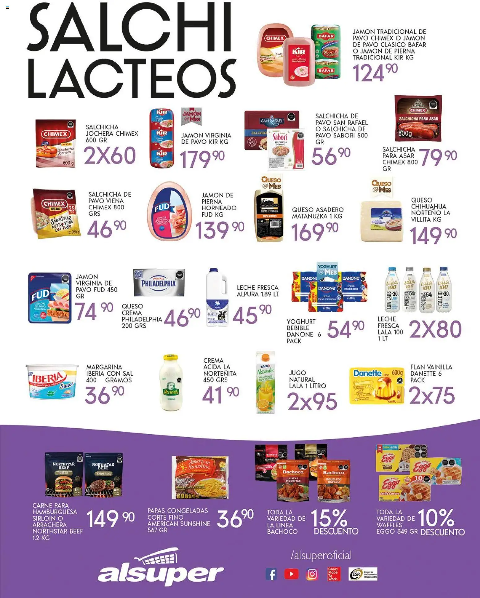 Nuevas ofertas de Alsuper válidas en toda la República Mexicana desde el 07.11.2025. ¡Encuentra las mejores ofertas en Alsuper folleto Saltillo! | Página: 3 | Productos: Fresa, Salchicha, Manzana, Jugo