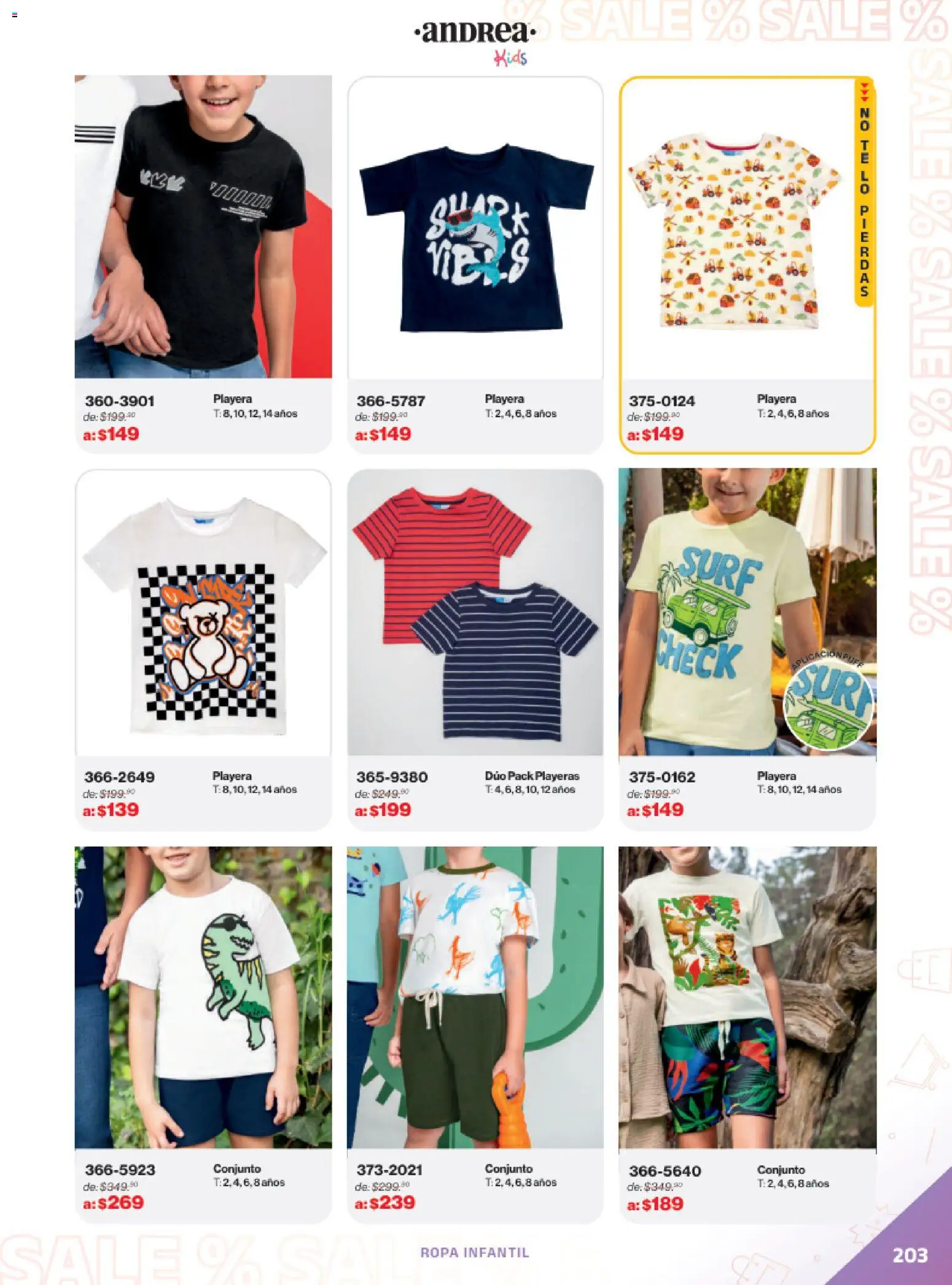 Nuevas ofertas de Andrea válidas en toda la República Mexicana desde el 21.12.2025. ¡Encuentra las mejores ofertas en Andrea catálogo Outlet! | Página: 203 | Productos: Ropa, Playera, Conjunto