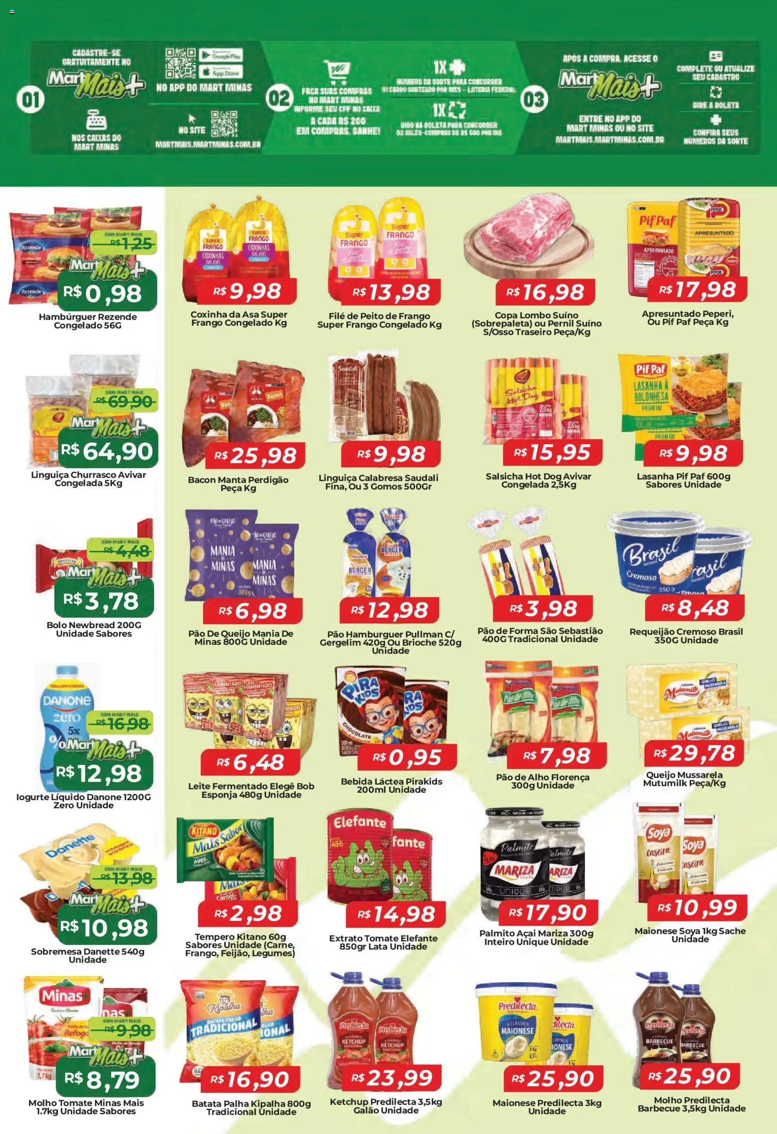 Mart Minas Folheto - válido de 26.03.2026 | Página: 2 | Produtos: Alho, Caixa, Pão, Pão de queijo
