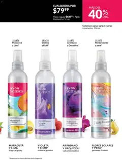 Vista previa de Arándano y Orquídea*, velvet seduction Colonia spray corporal, nuevo folleto de la tienda, válido en México a partir del 10.01.2026 | Página: 161