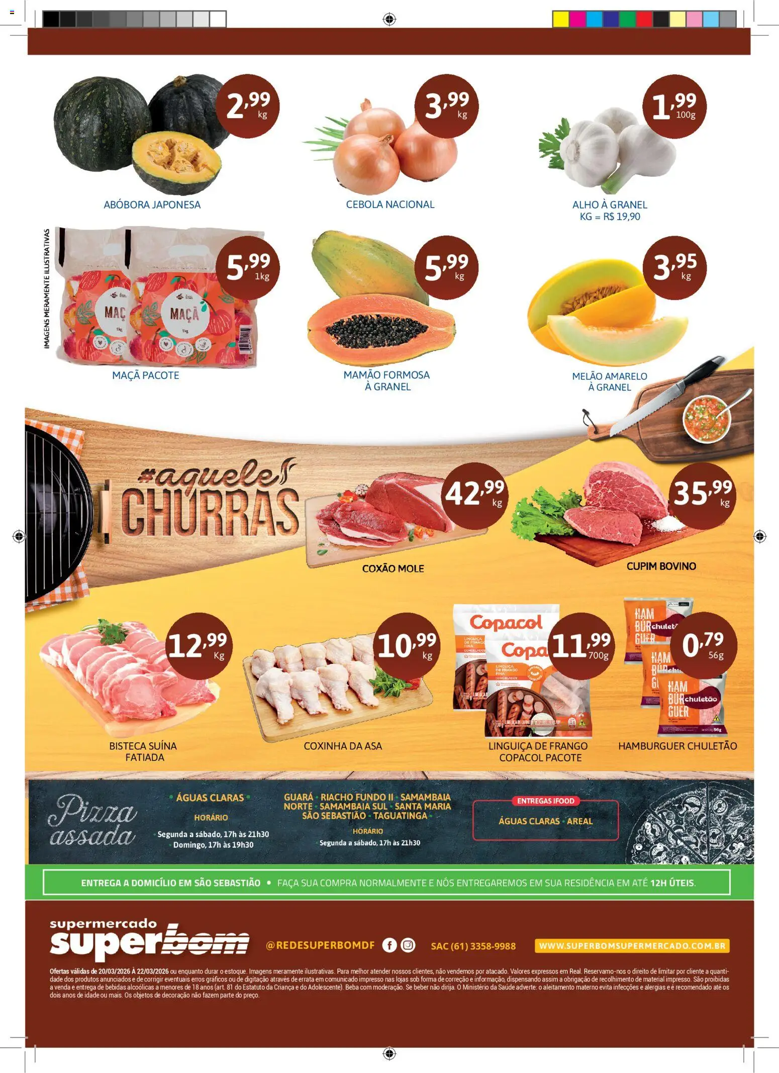 Superbom Folheto - válido de 20.03.2026 | Página: 2 | Produtos: Alho, Copa, Hambúrguer, Mamão
