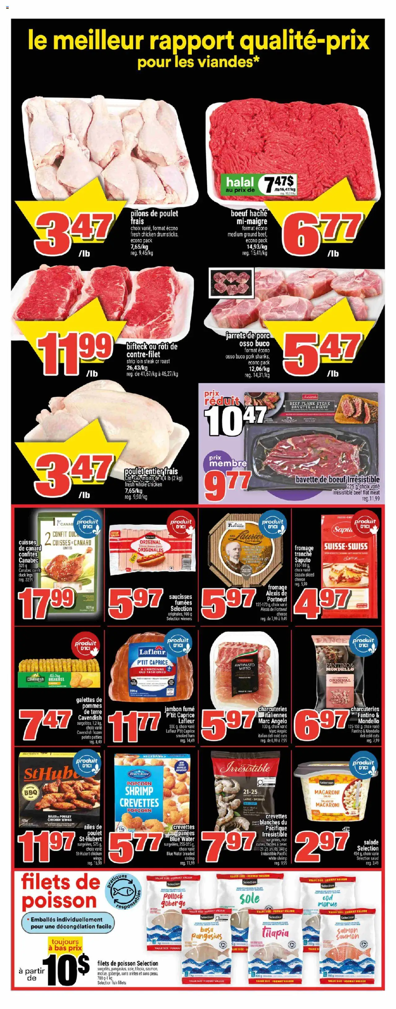 Super C flyer valid from 16.10.2025 | Page: 5 | Products: Fish, Beef, Salad, Ham