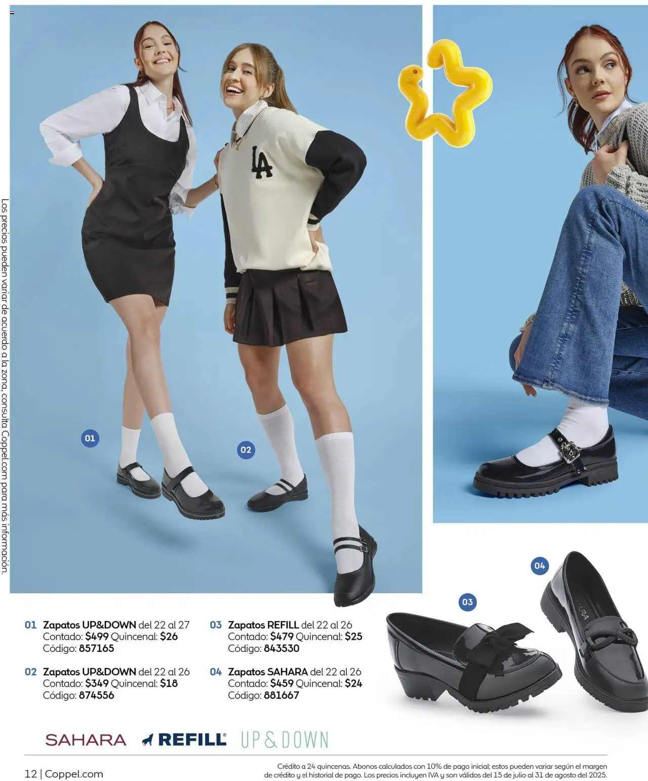 Nuevas ofertas de Coppel válidas en toda la República Mexicana desde el 01.07.2025. ¡Encuentra las mejores ofertas en Coppel catálogo Verano! | Página: 12 | Productos: Zapatos