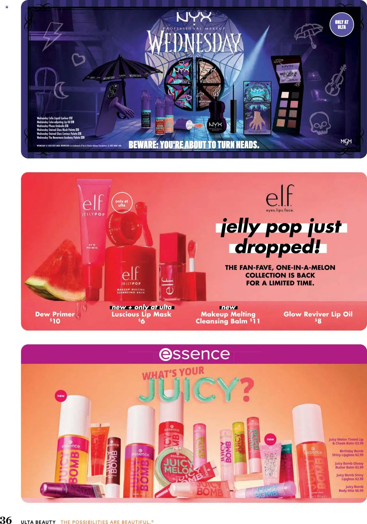 Ulta Beauty Weekly Ad - valid from 03.08.2025 | Page: 36 | Products: Eyeliner, Mask, Umbrella, Melon