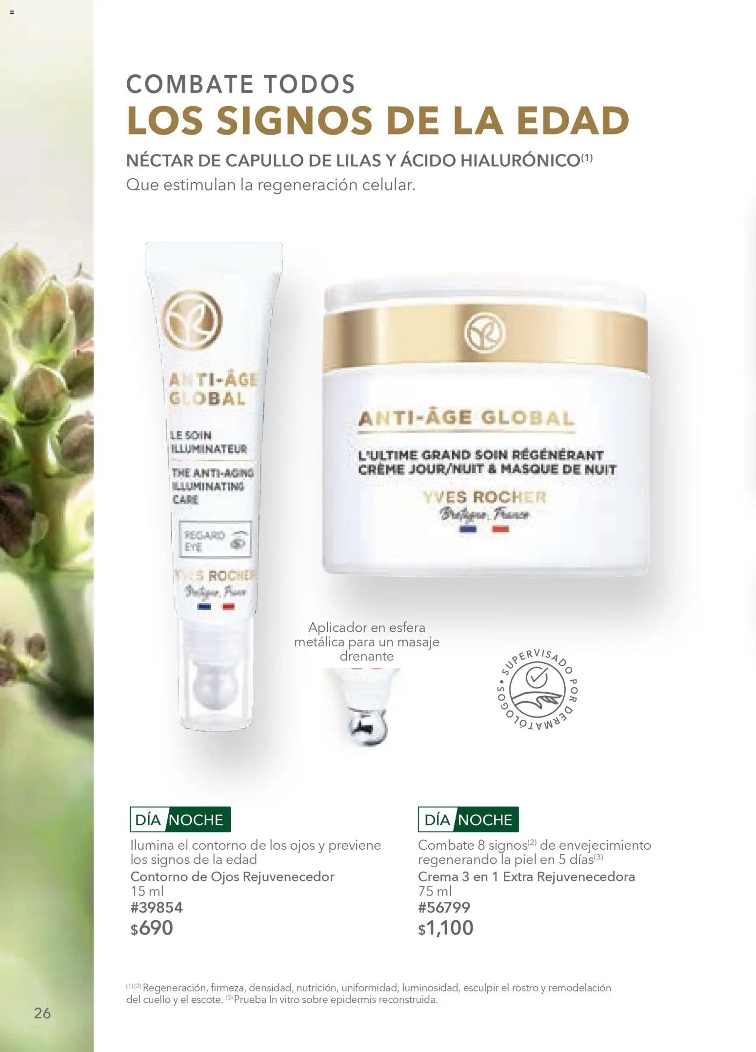 Nuevas ofertas de Yves Rocher válidas en toda la República Mexicana desde el 03.03.2026. ¡Encuentra las mejores ofertas en Yves Rocher campaña 4 2026! | Página: 26 | Productos: Contorno de ojos, Crema, Contorno, Sobre