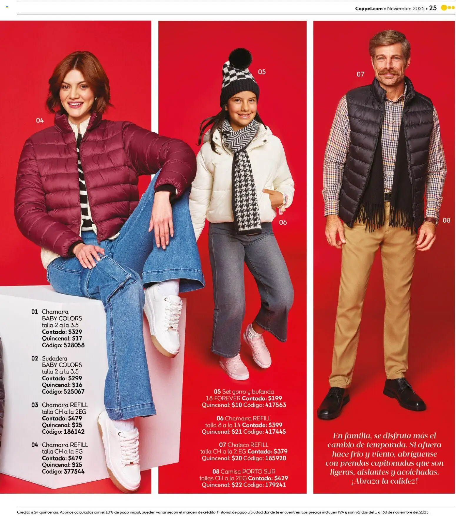 Nuevas ofertas de Coppel válidas en toda la República Mexicana desde el 01.11.2025. ¡Encuentra las mejores ofertas en Coppel Buen Fin! | Página: 25 | Productos: Bufanda, Camisa, Chamarra, Té