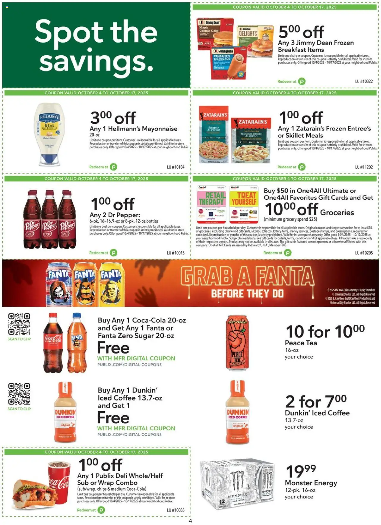 Publix Extra Savings - valid from 04.10.2025 | Page: 4 | Products: Clip, Chips, Pepper, Peach