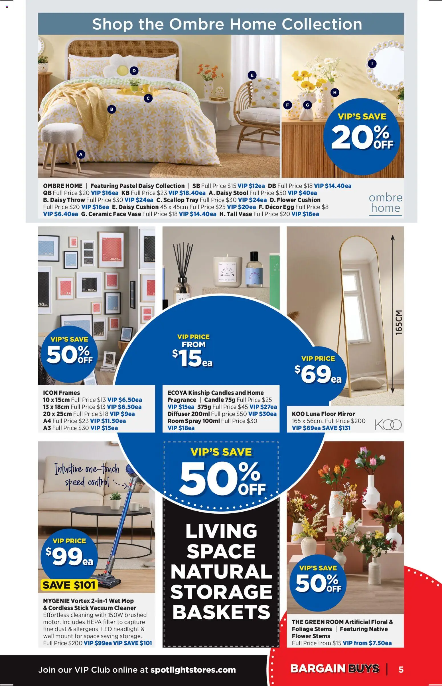 Spotlight catalogue - valid from 25.02.2026 | Page: 5 | Products: Cushion, Decor, Floral, Candle