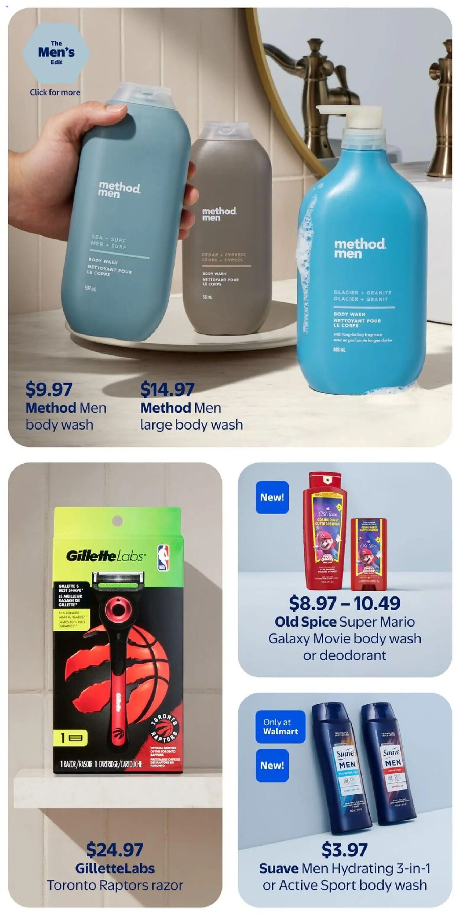 Walmart flyer valid from 02.04.2026 | Page: 15 | Products: Fragrance, Body wash, Deodorant