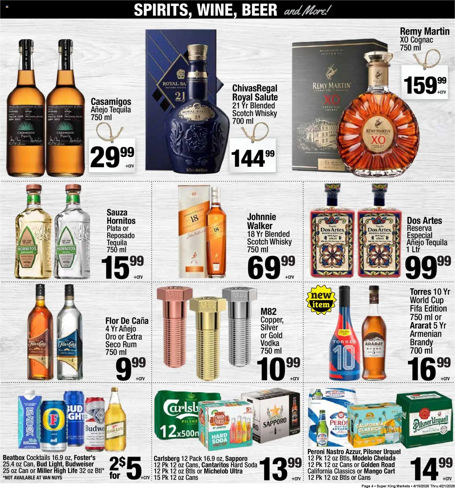 Super King Weekly Ad - valid from 15.04.2026 | Page: 5 | Products: Beer, Vodka, Mango