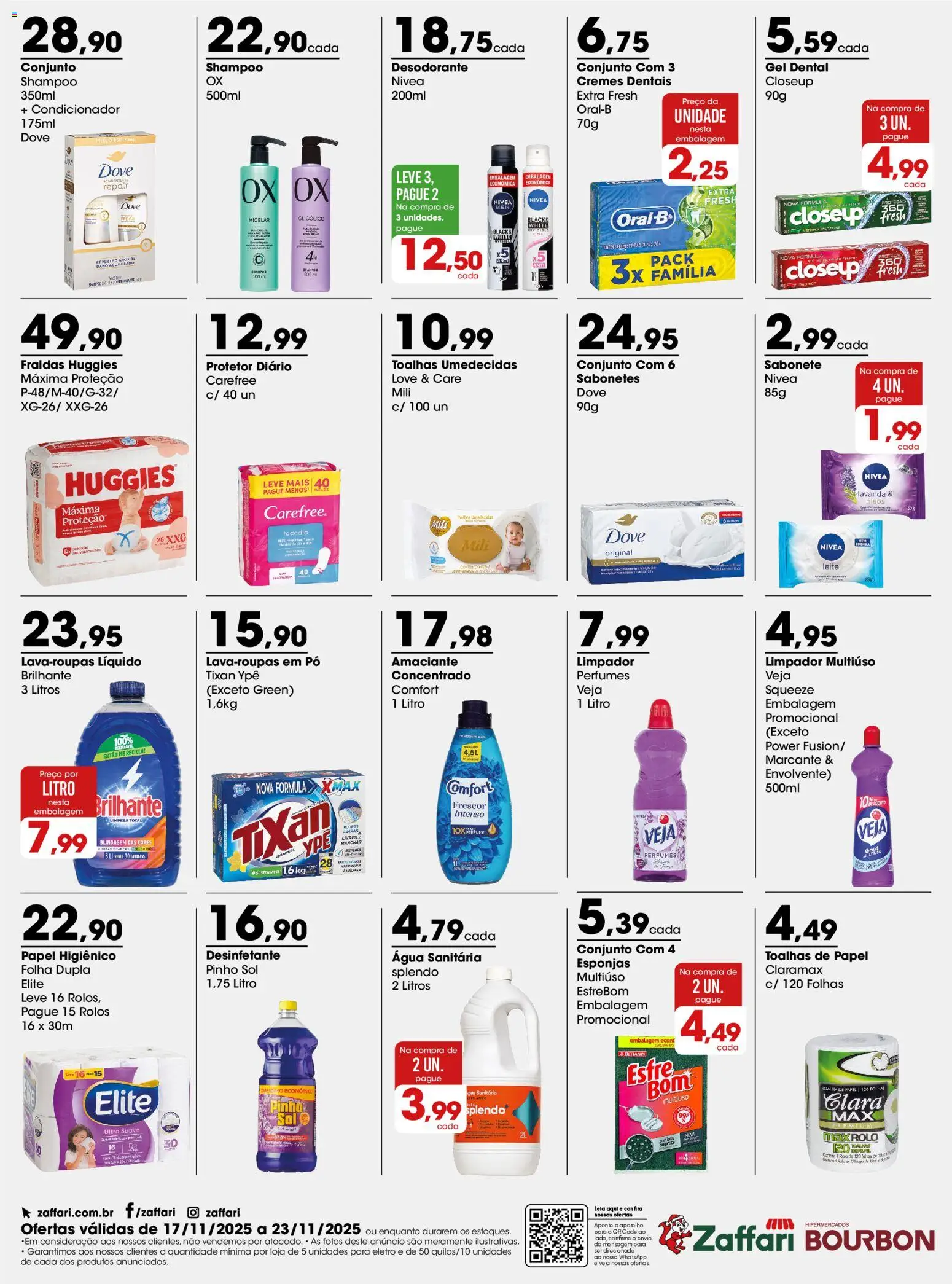 Zaffari Folheto - válido de 17.11.2025 | Página: 4 | Produtos: Pó, Rolo, Bourbon, Roupas