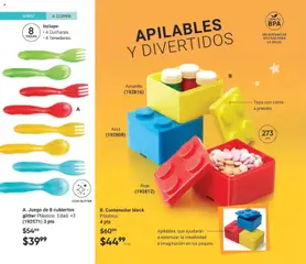 Vista previa de B. Contenedor block, Plástico. 4 pts, nuevo folleto de la tienda, válido en México a partir del 28.11.2025 | Página: 182